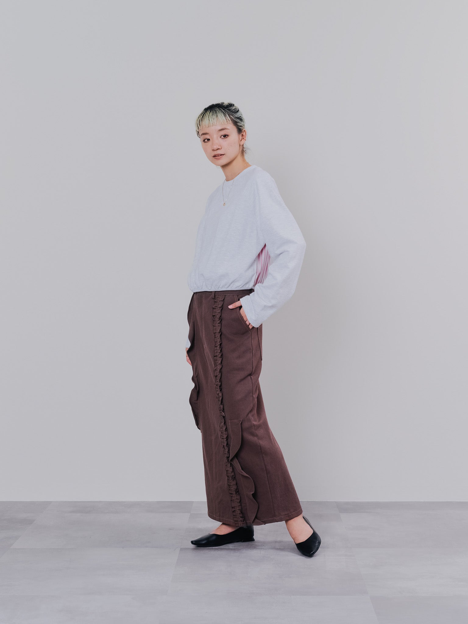 【SALE】バックストライプトップス [601353] off