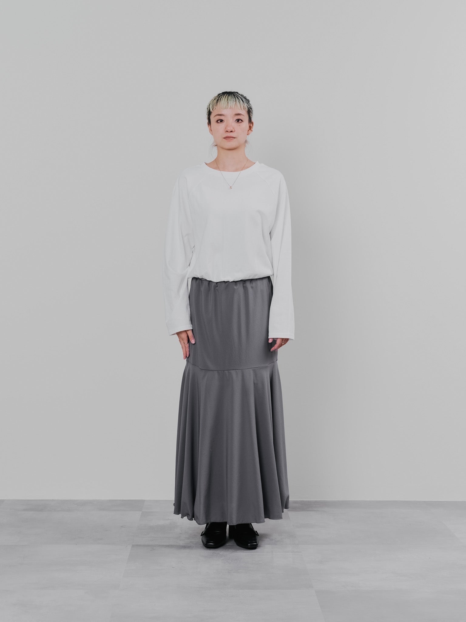 バックストライプトップス [601353] ivory