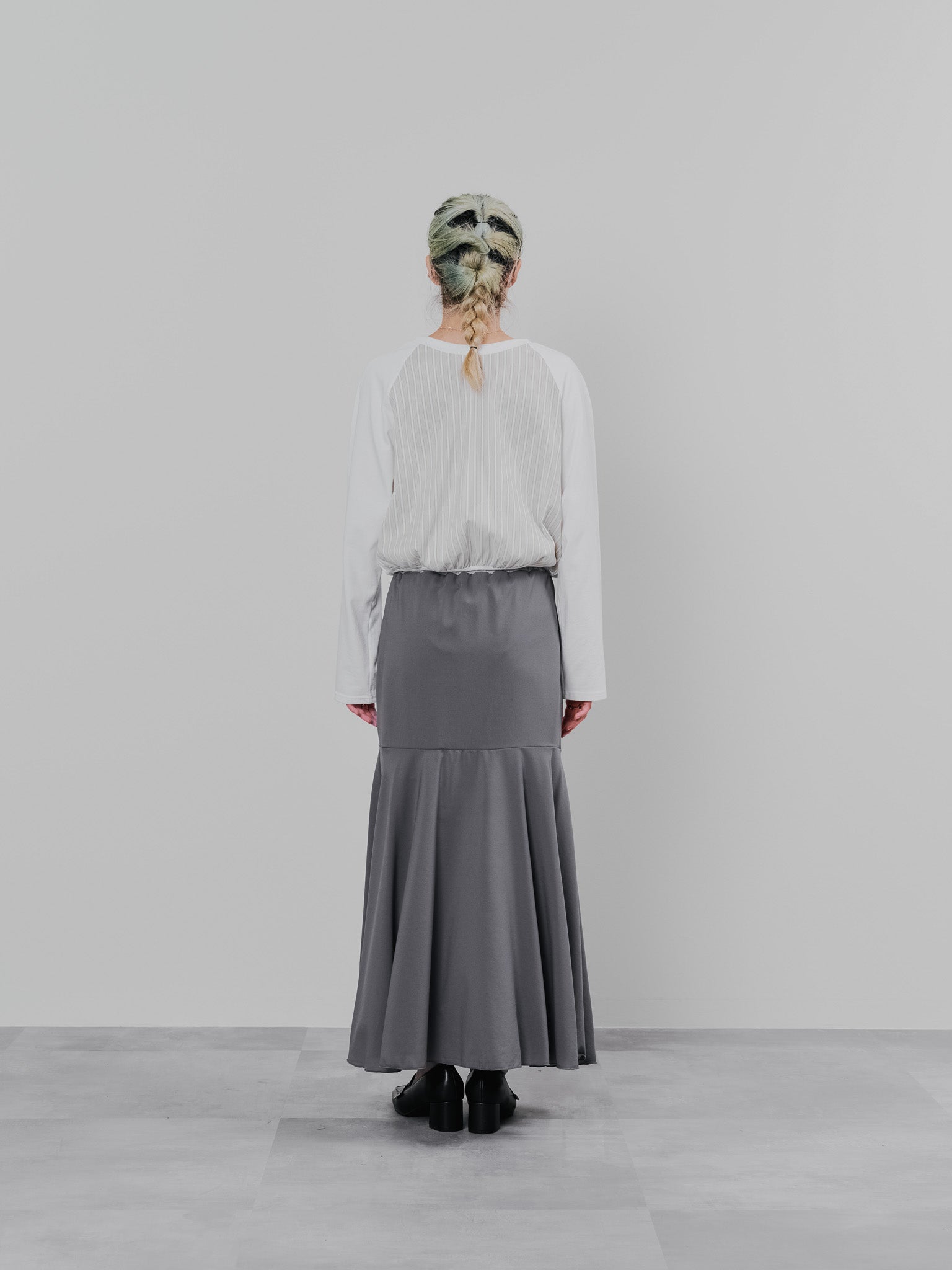 バックストライプトップス [601353] ivory