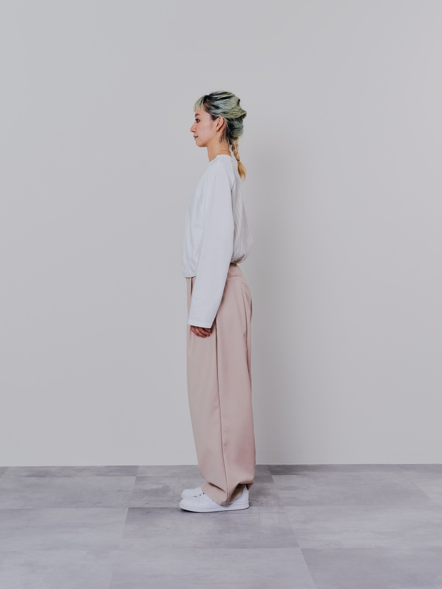 バックストライプトップス [601353] ivory