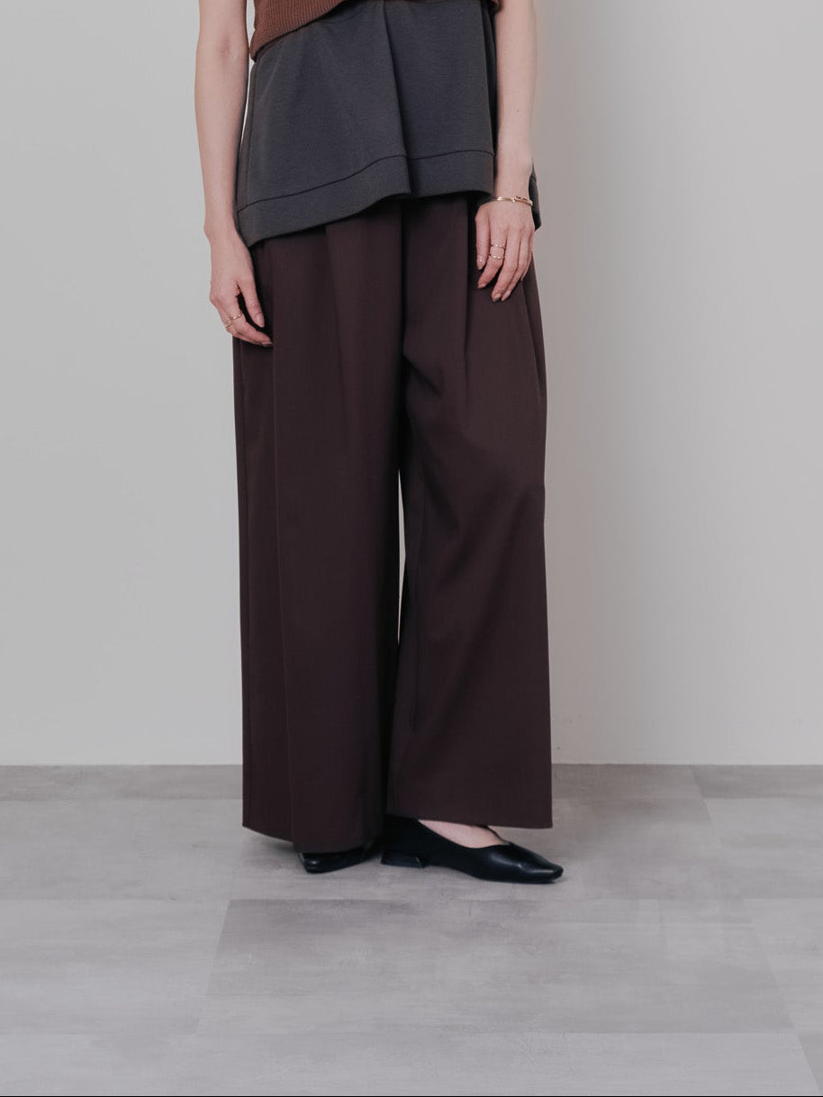 【TIME SALE 11/4まで!!】ベロアサスペンダー付パンツ [603332] brown