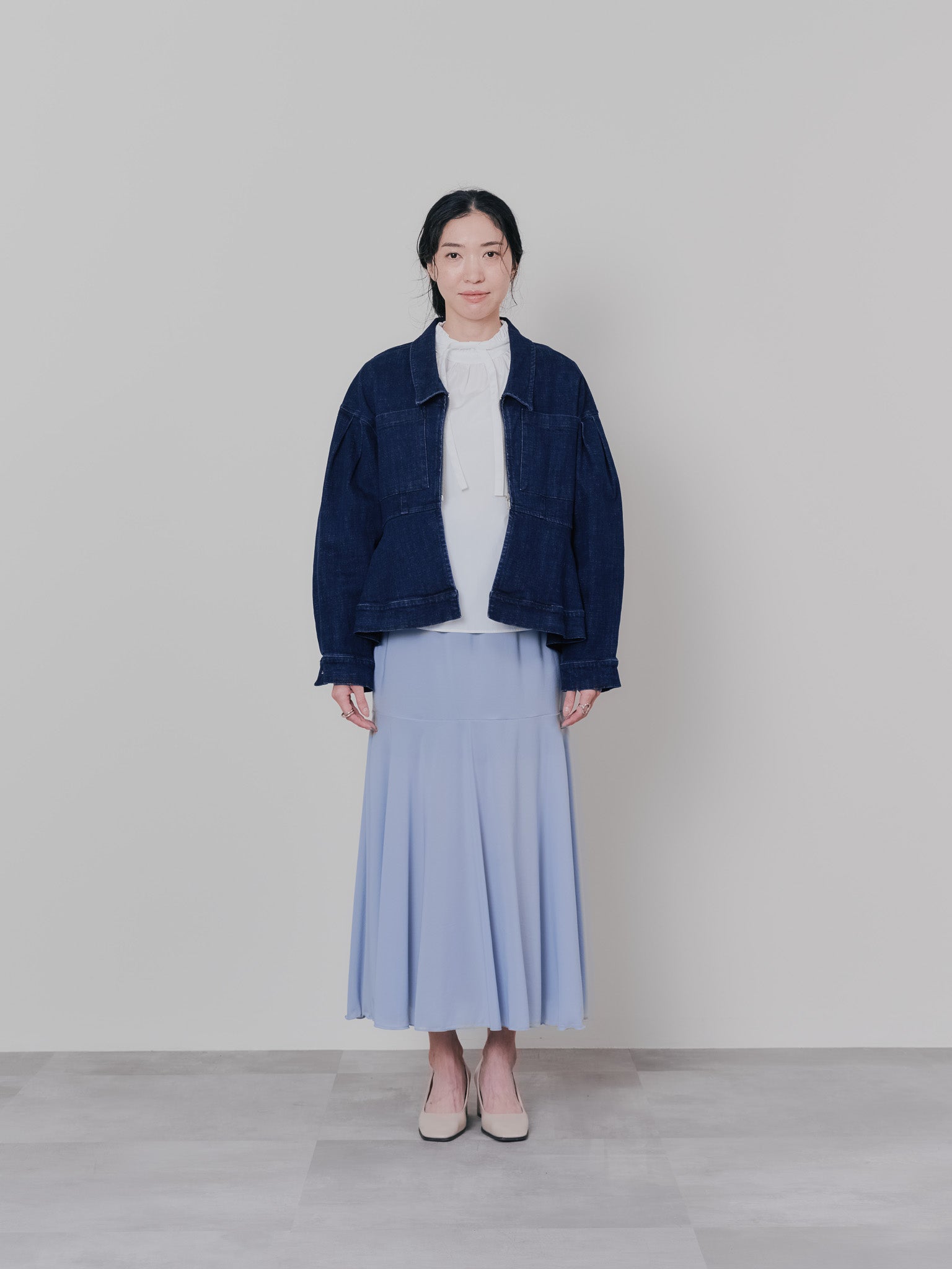 リバーシブルシアースカート [601374] blue