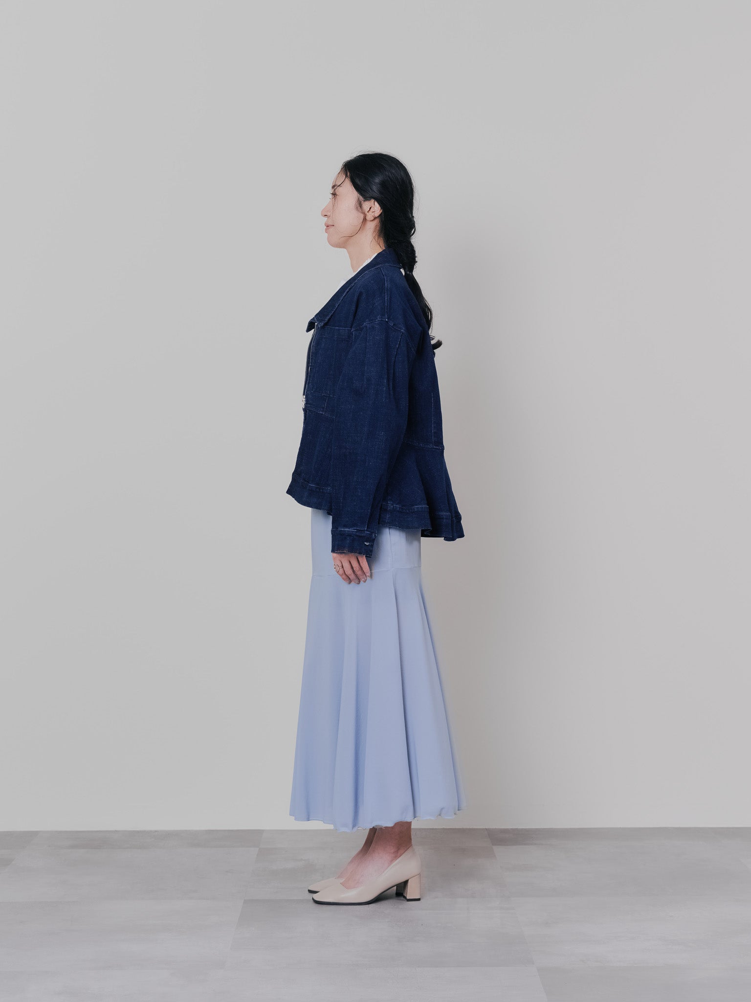 リバーシブルシアースカート [601374] blue