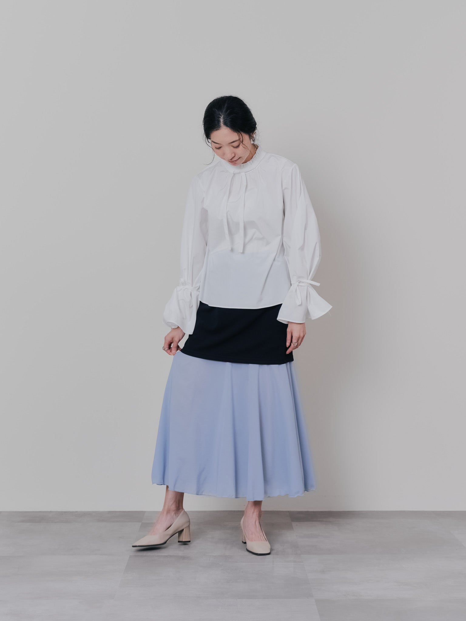 リバーシブルシアースカート [601374] blue