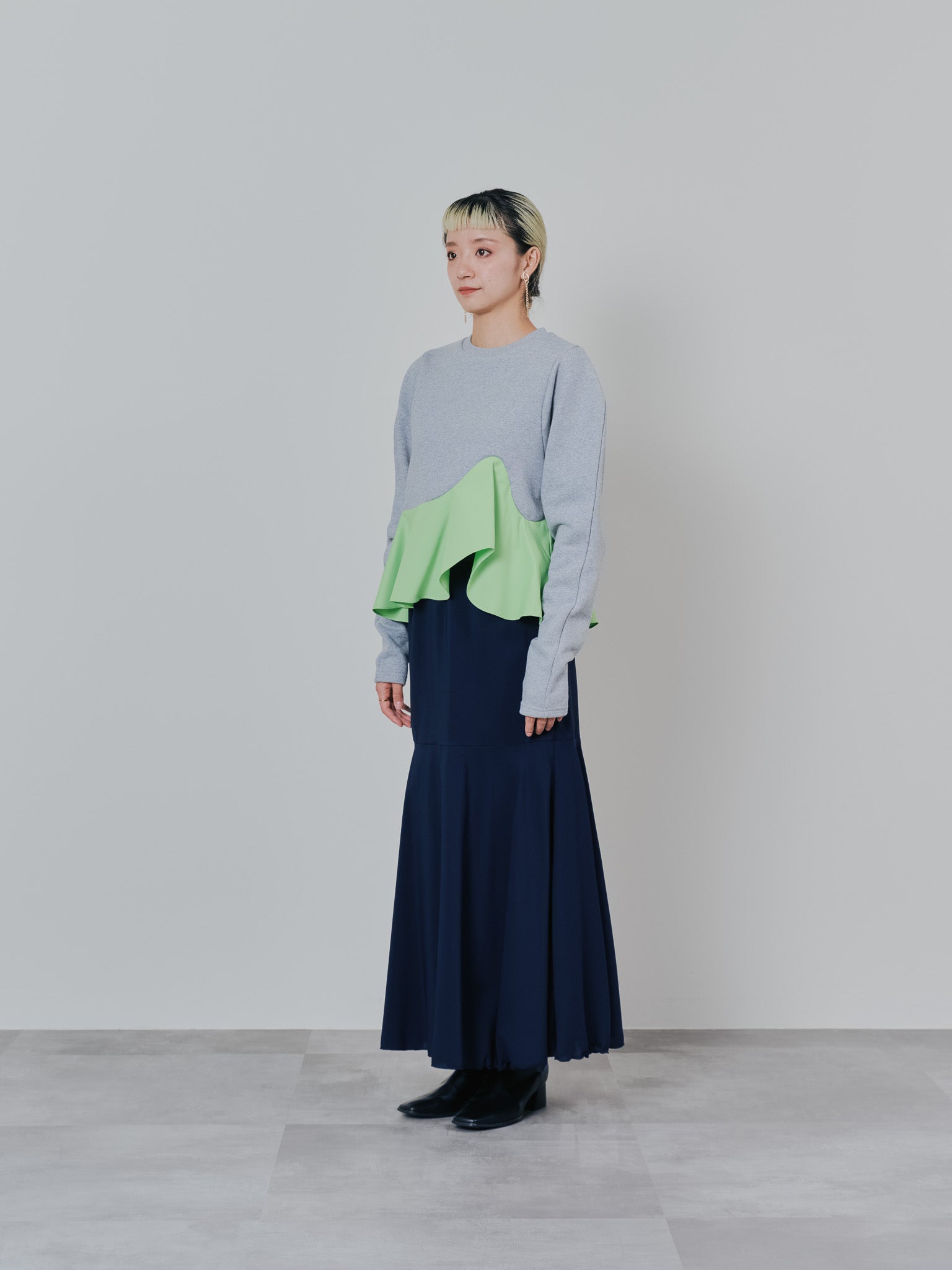 リバーシブルシアースカート [601374] navy