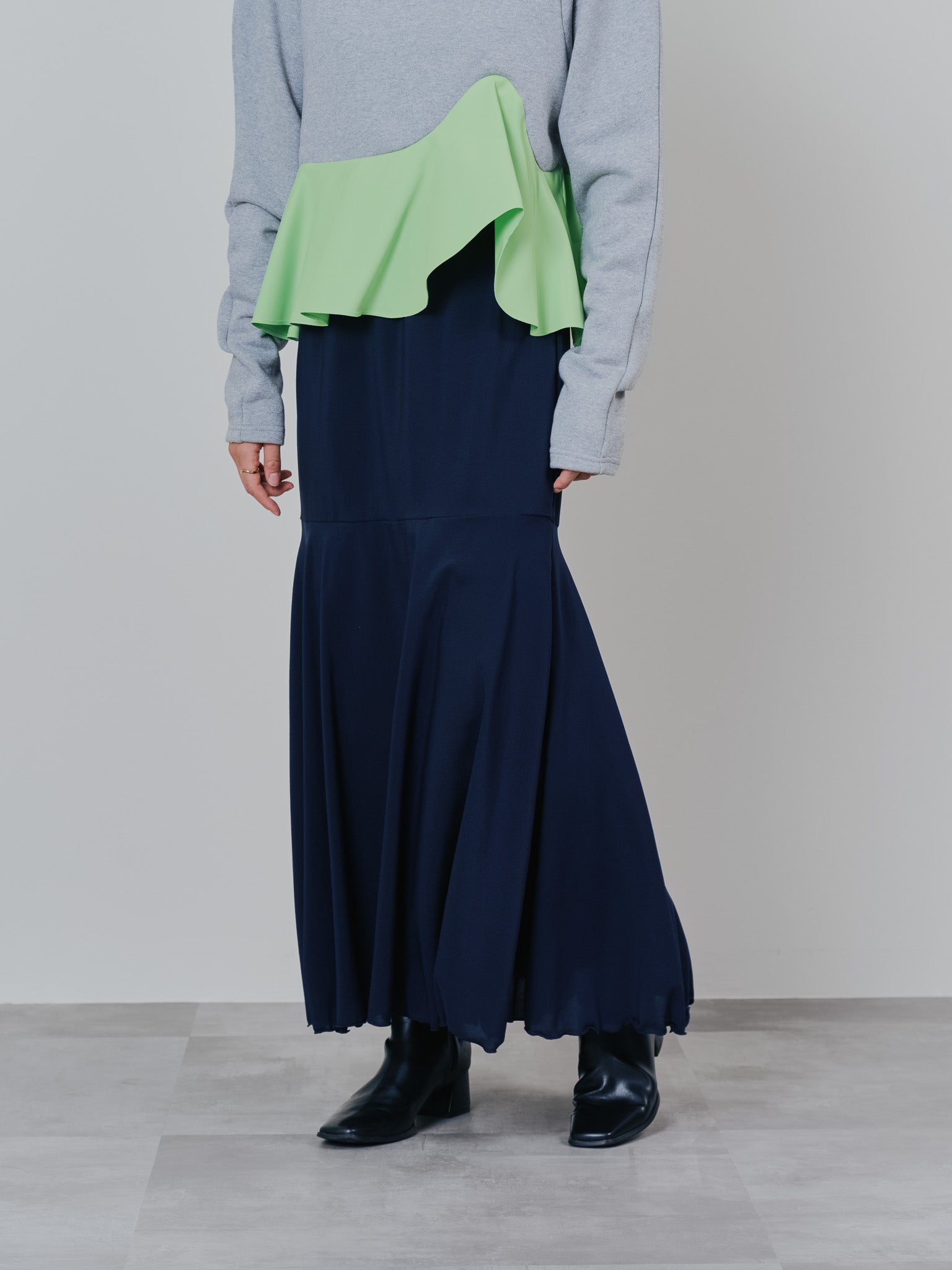 リバーシブルシアースカート [601374] navy
