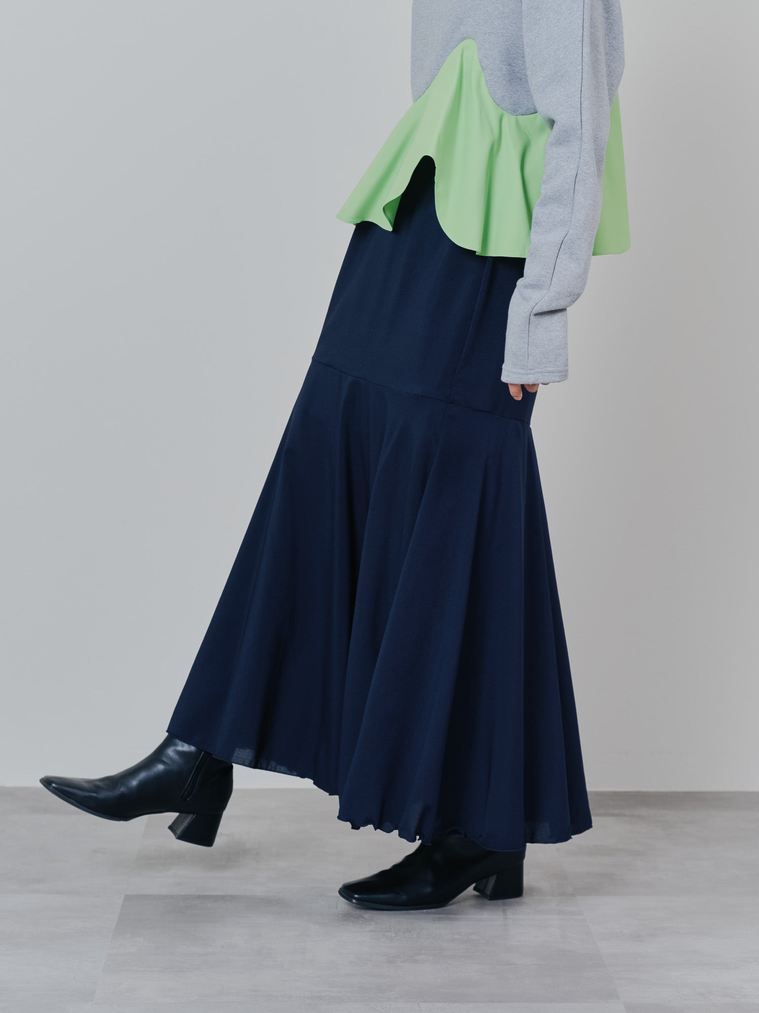 リバーシブルシアースカート [601374] navy