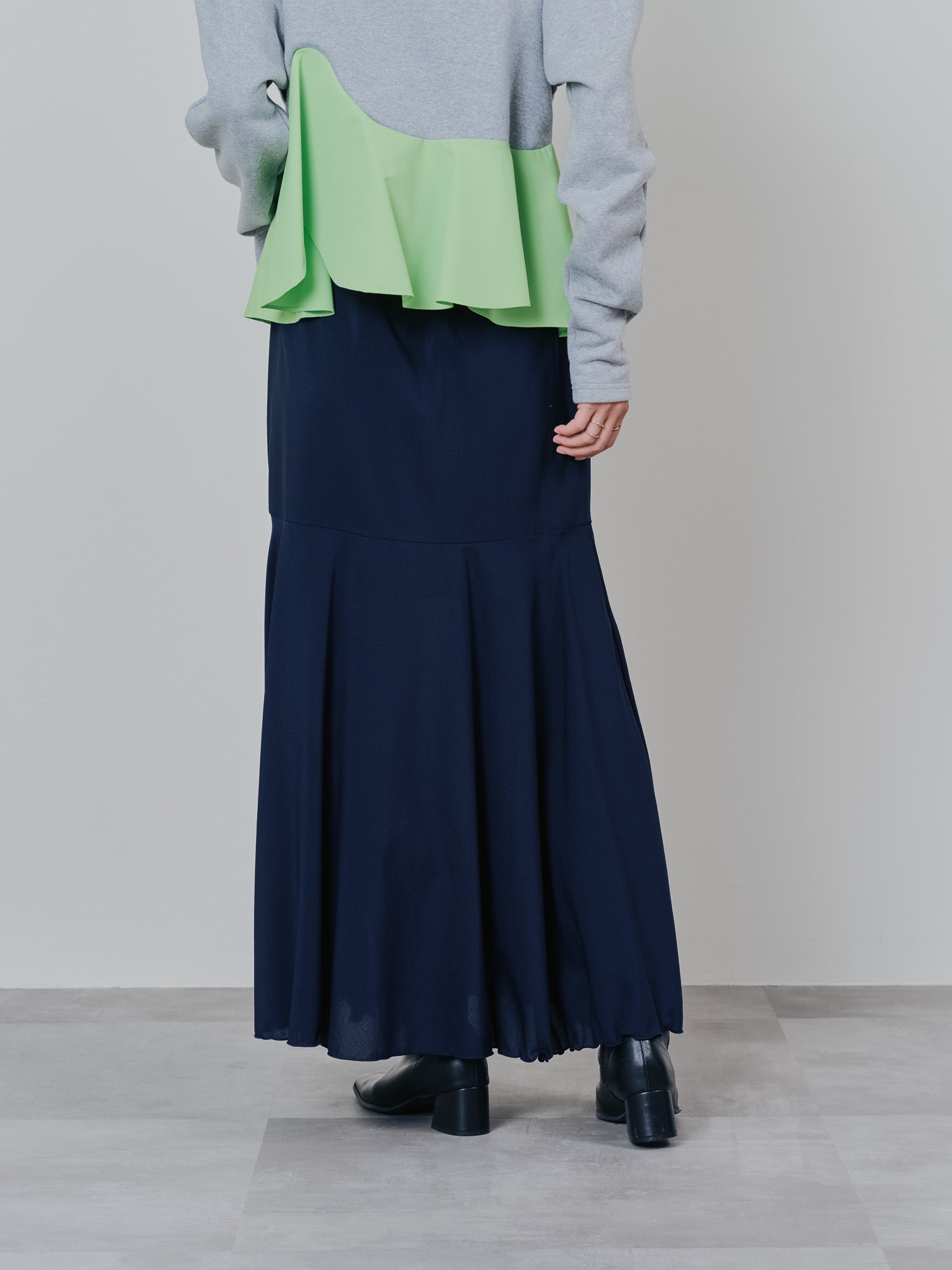 リバーシブルシアースカート [601374] navy