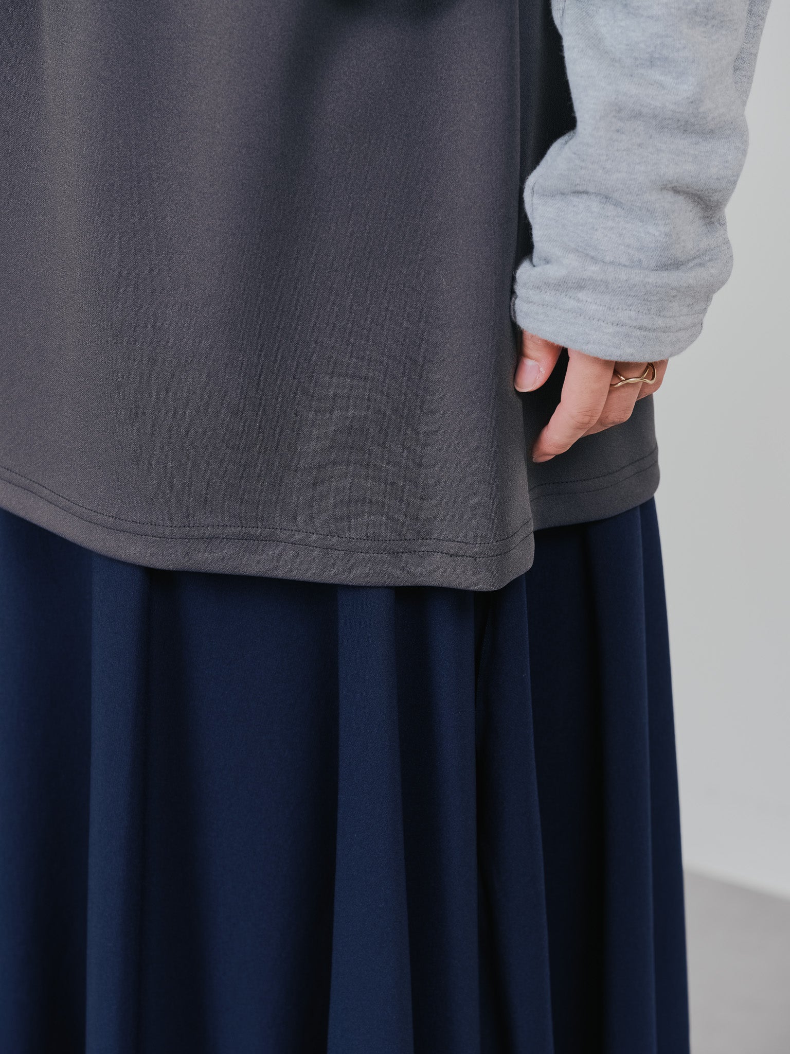 リバーシブルシアースカート [601374] navy