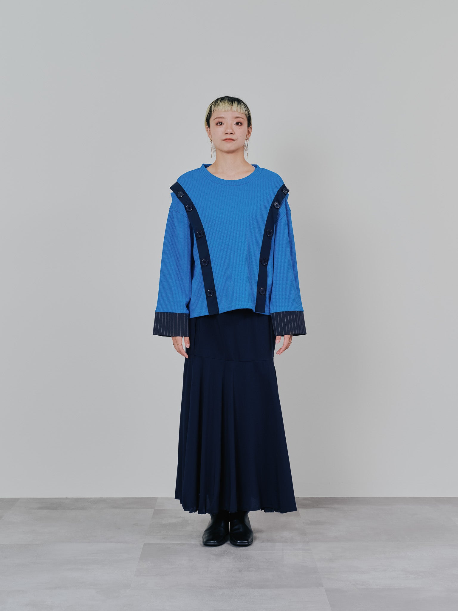 リバーシブルシアースカート [601374] navy