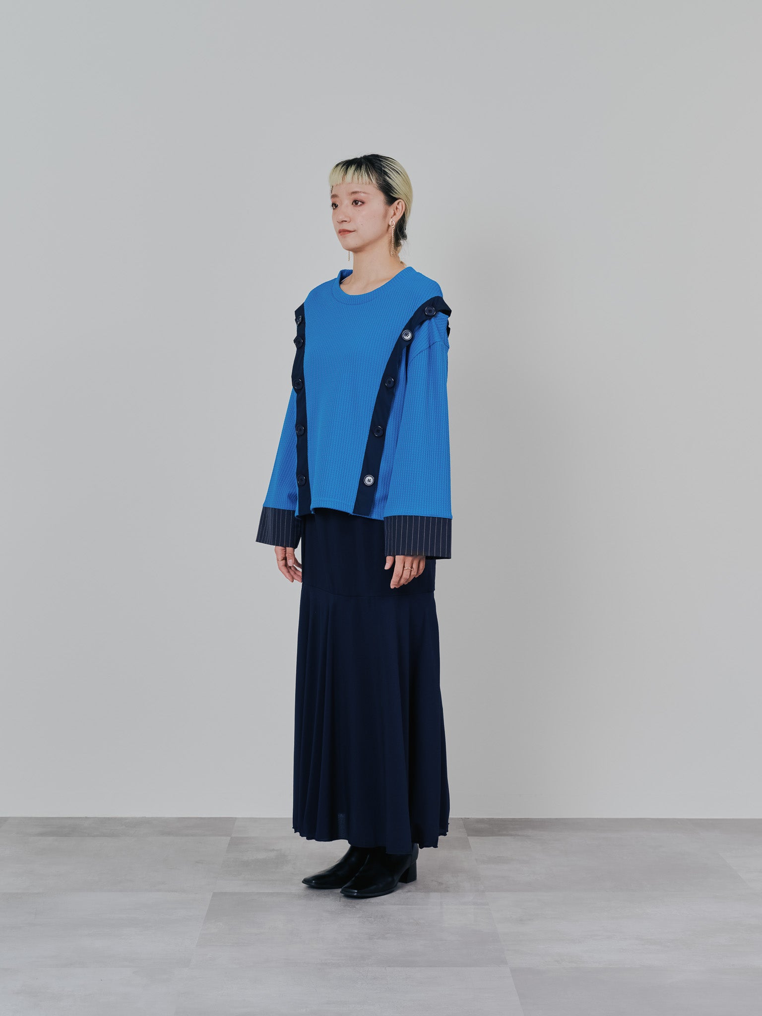 リバーシブルシアースカート [601374] navy