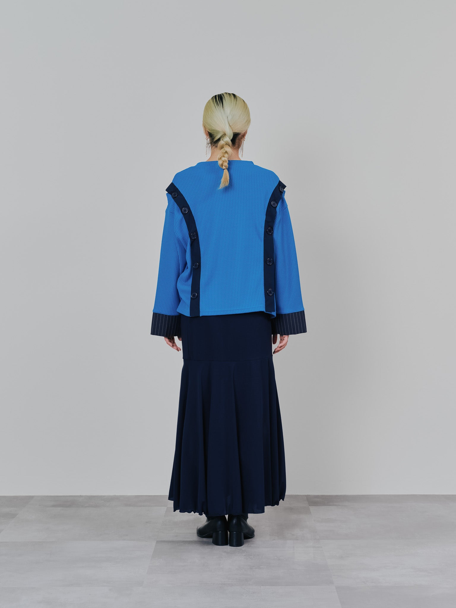 リバーシブルシアースカート [601374] navy