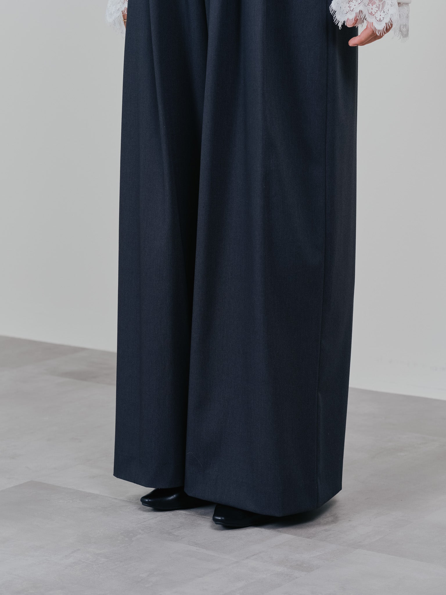 ベロアサスペンダー付パンツ [603332] charcoal