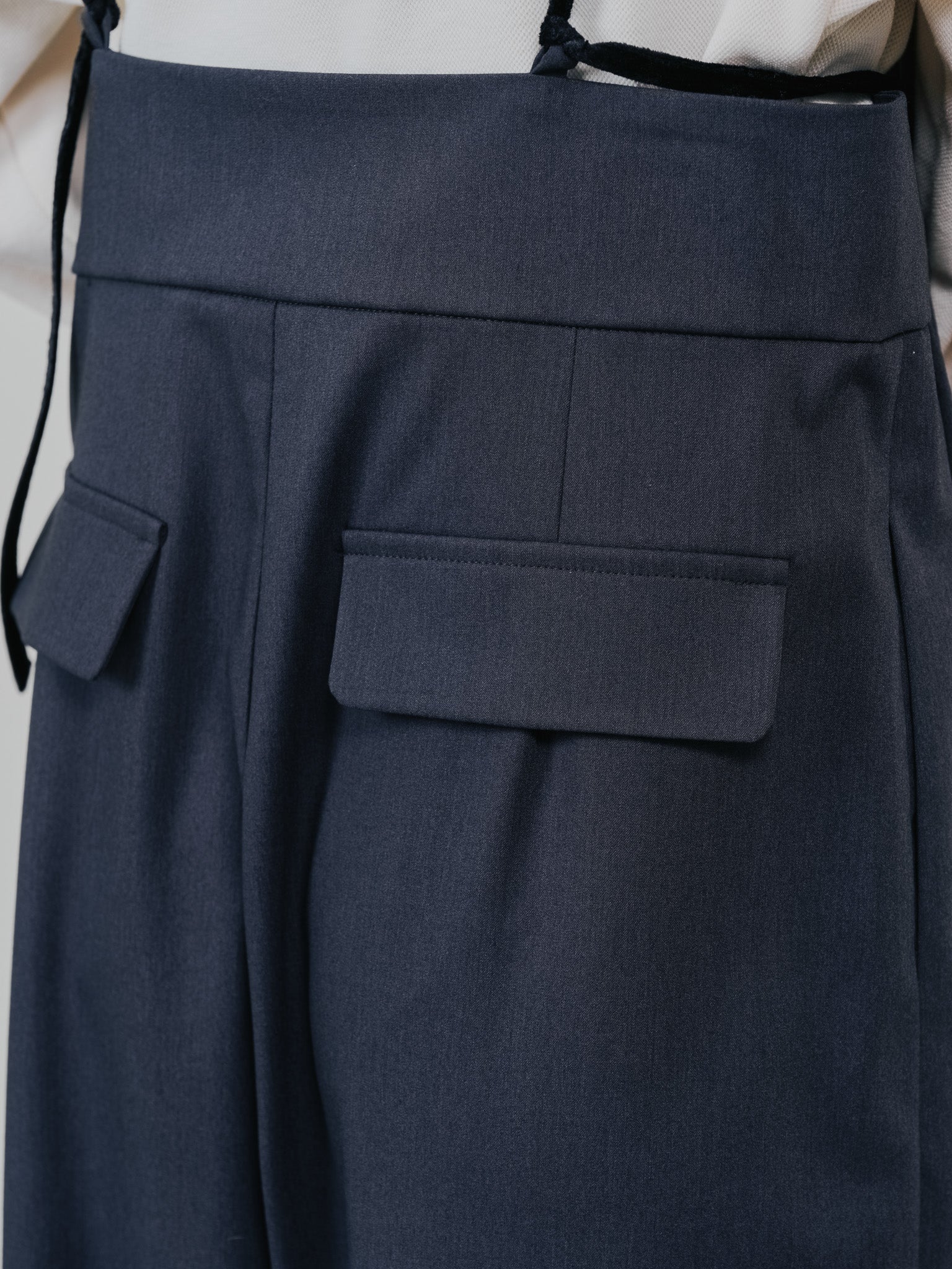 ベロアサスペンダー付パンツ [603332] charcoal