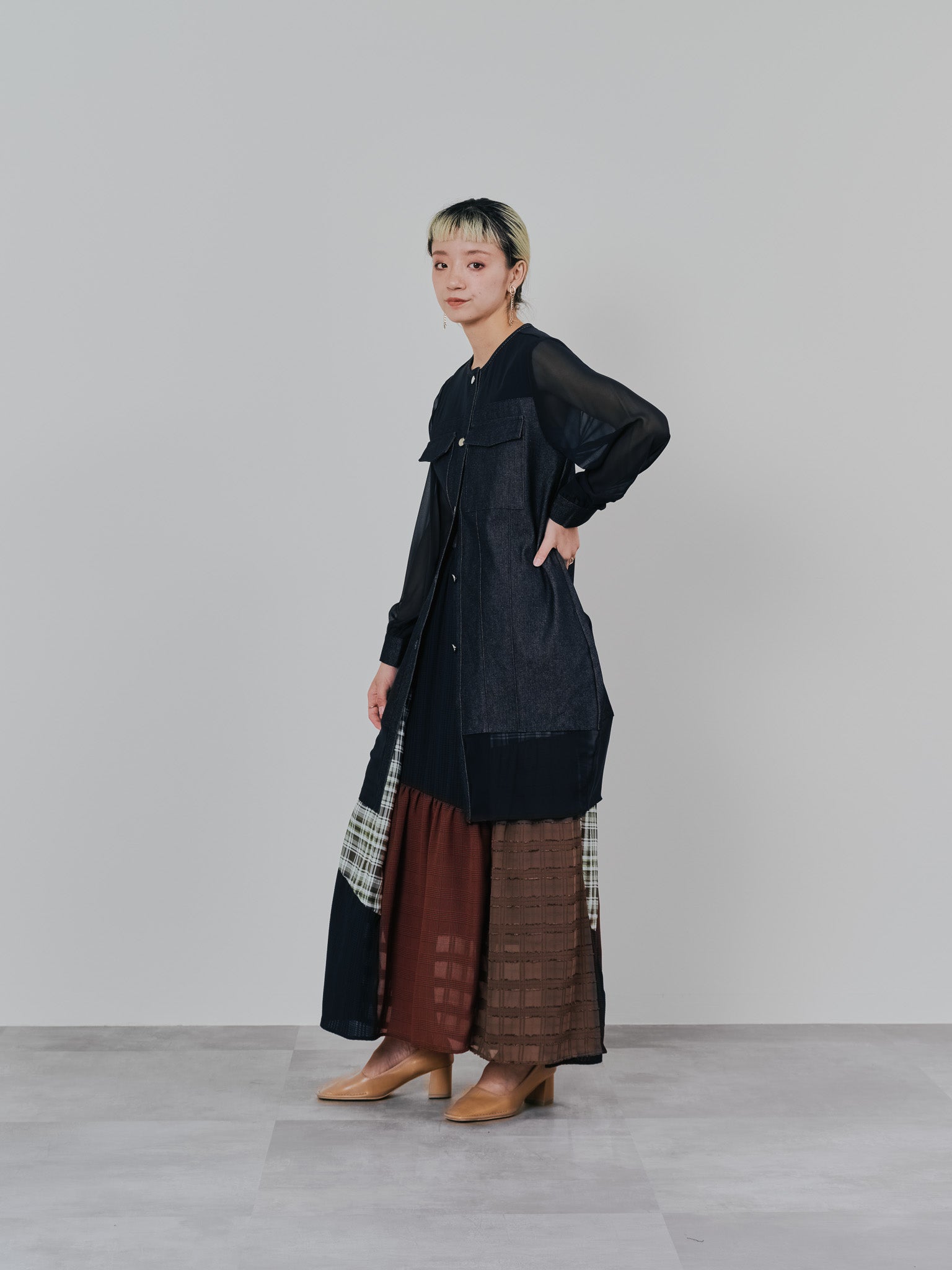 チュニックシアーGジャン [601368] black