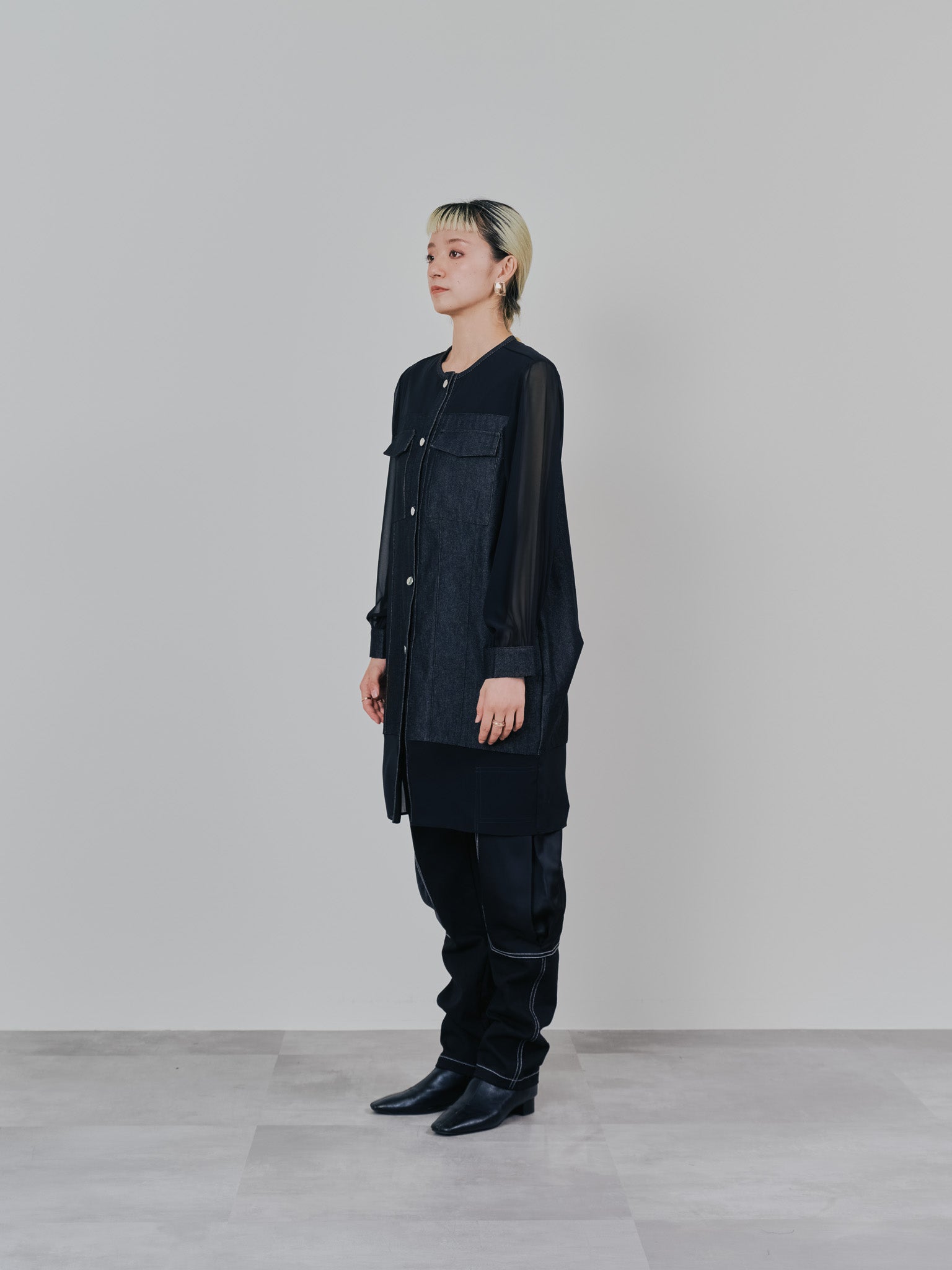 チュニックシアーGジャン [601368] black