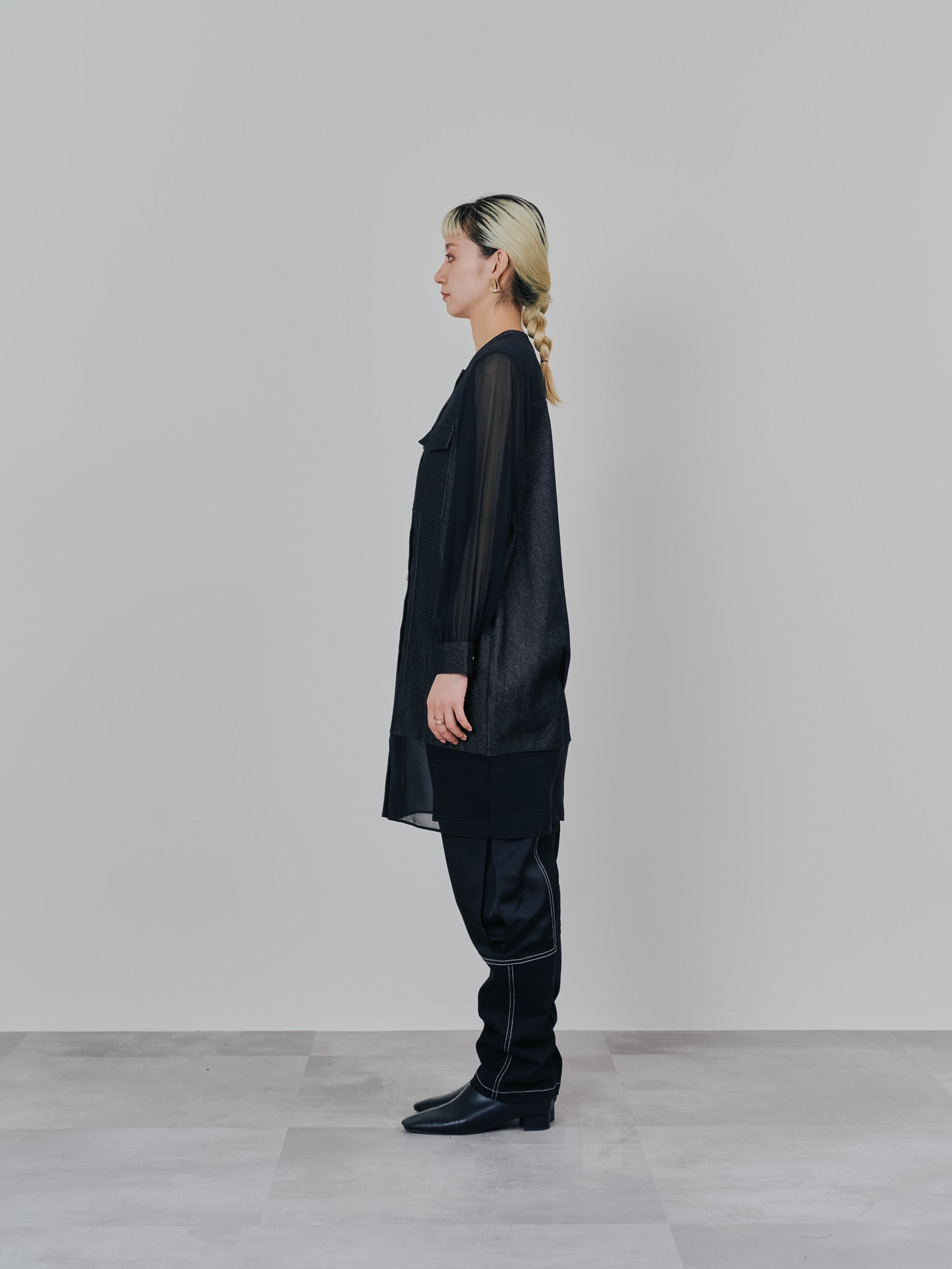 チュニックシアーGジャン [601368] black
