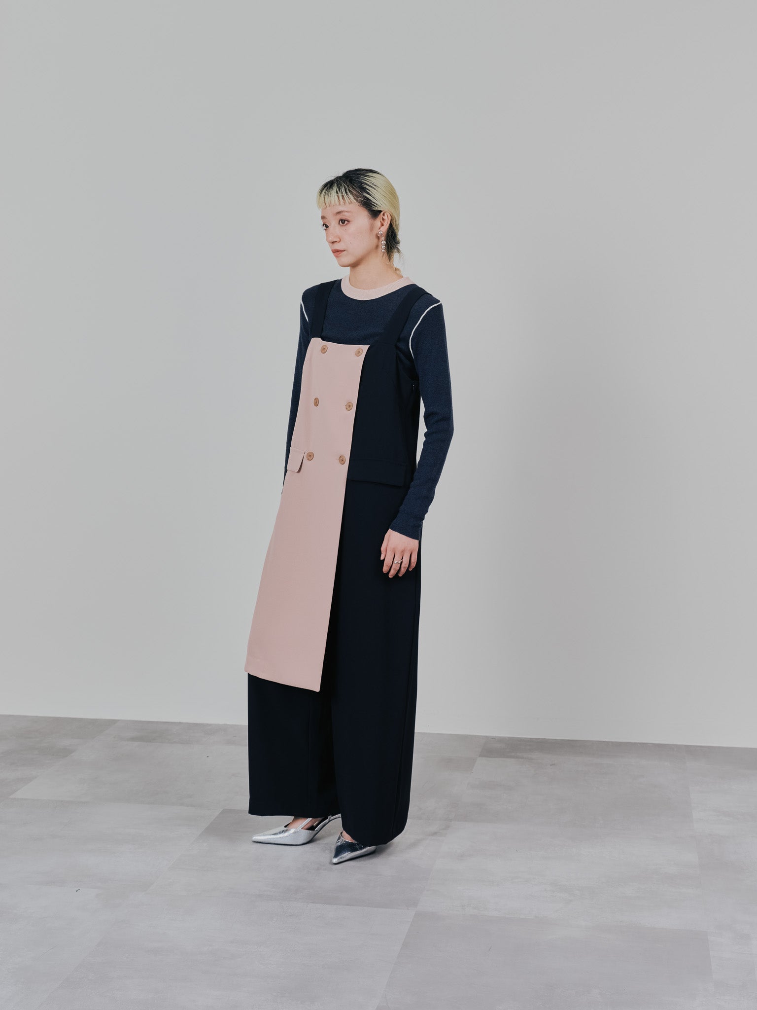 【TIME SALE 10/21 17:00まで!!】トレンチライク　オールインワン [601379] black