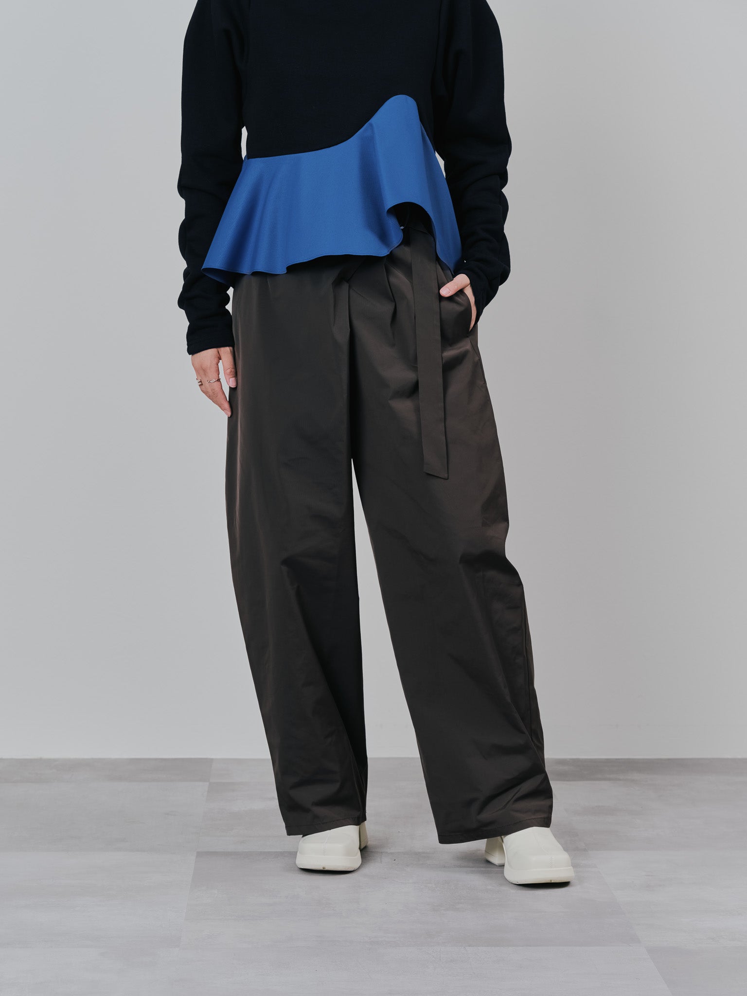 ラップライクサイドカーブパンツ [608318] brown