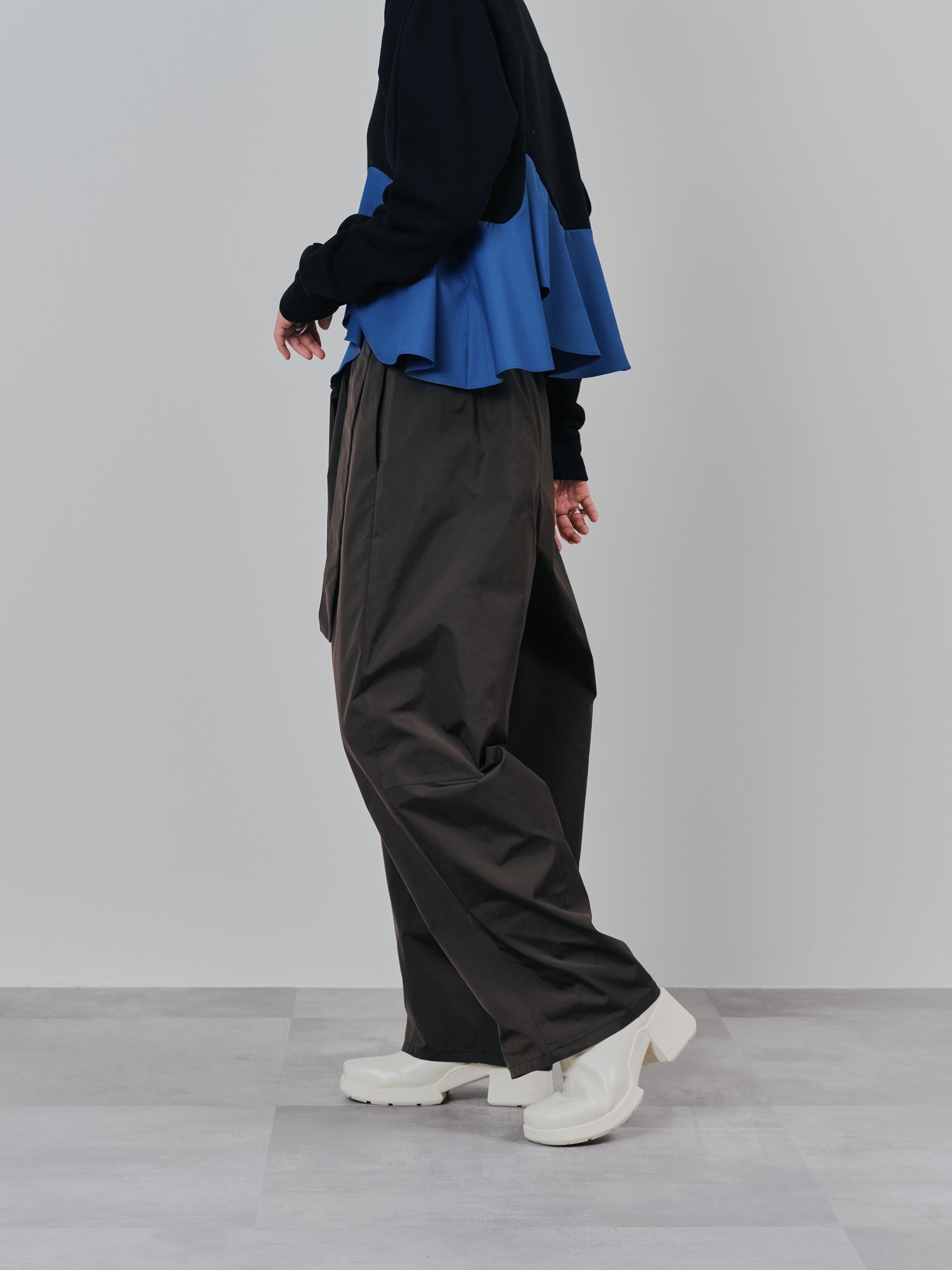 ラップライクサイドカーブパンツ [608318] brown