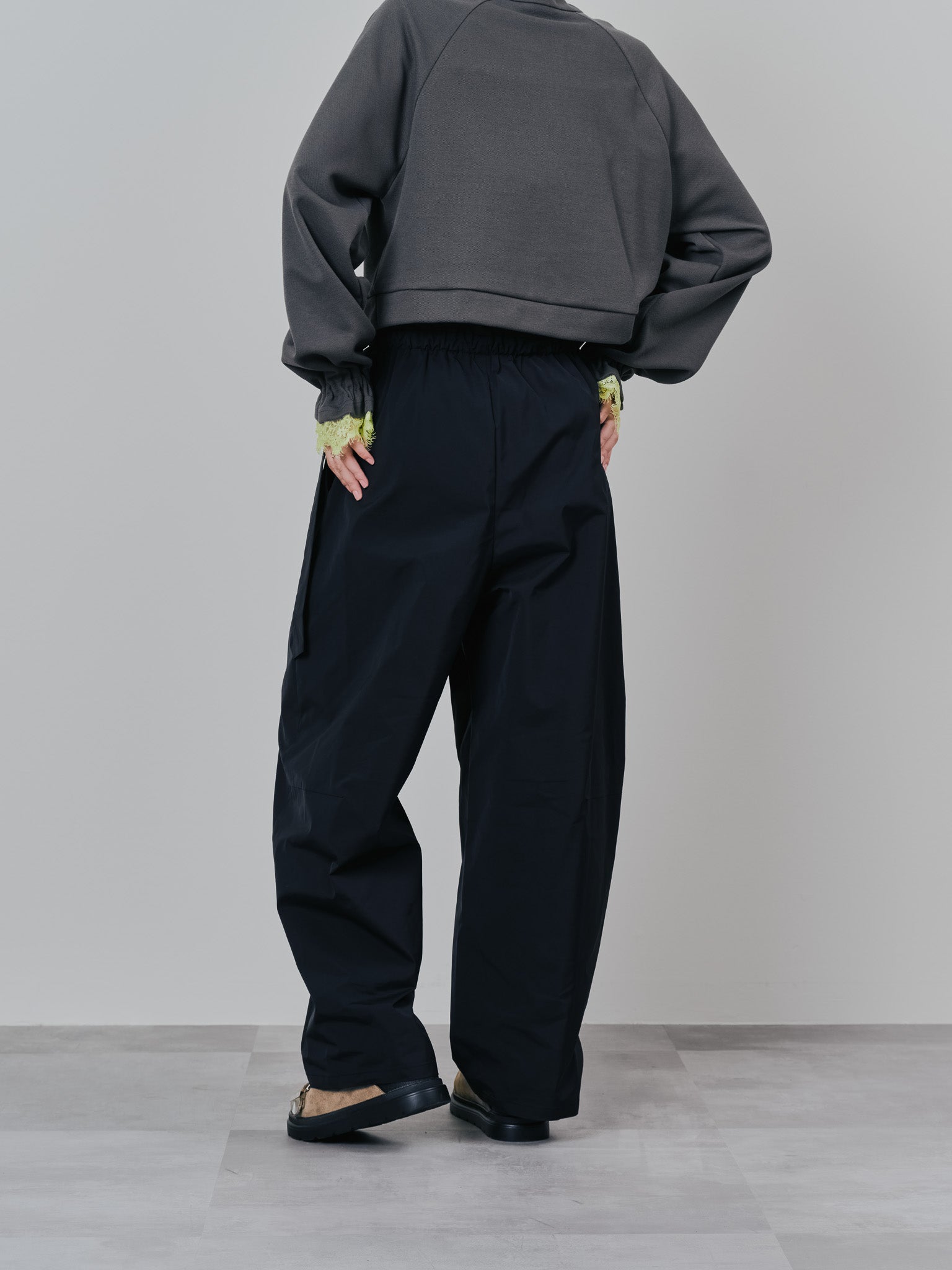 ラップライクサイドカーブパンツ [608318] black