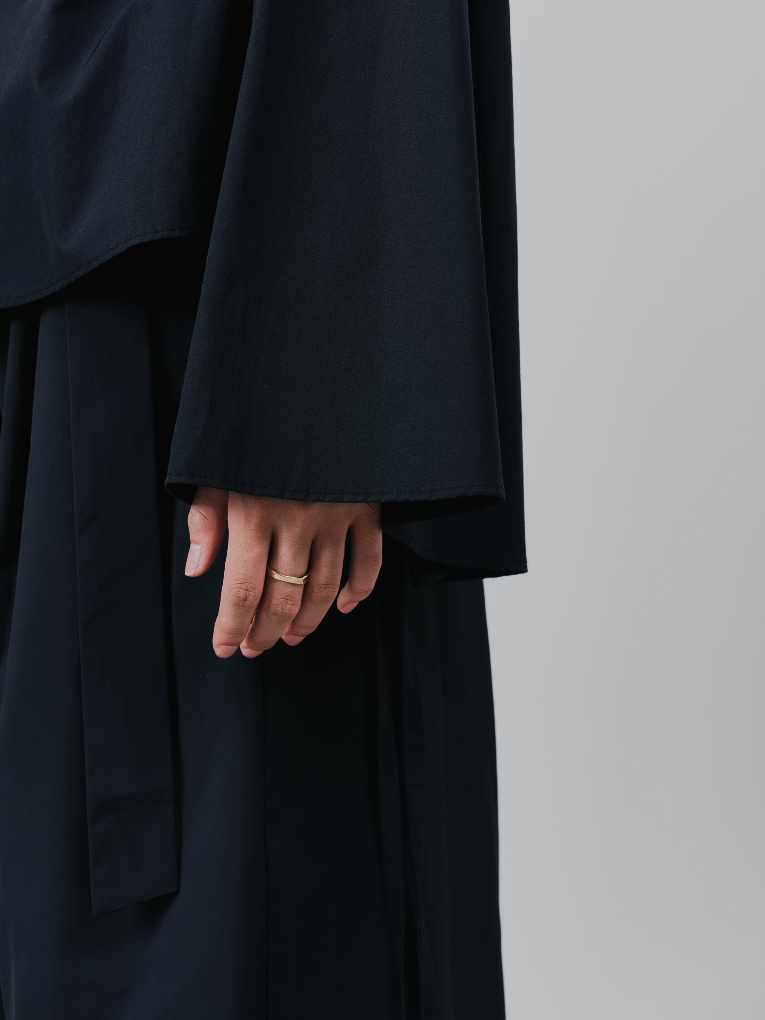 ボータイ2WAYスリーブブラウス [601373] black