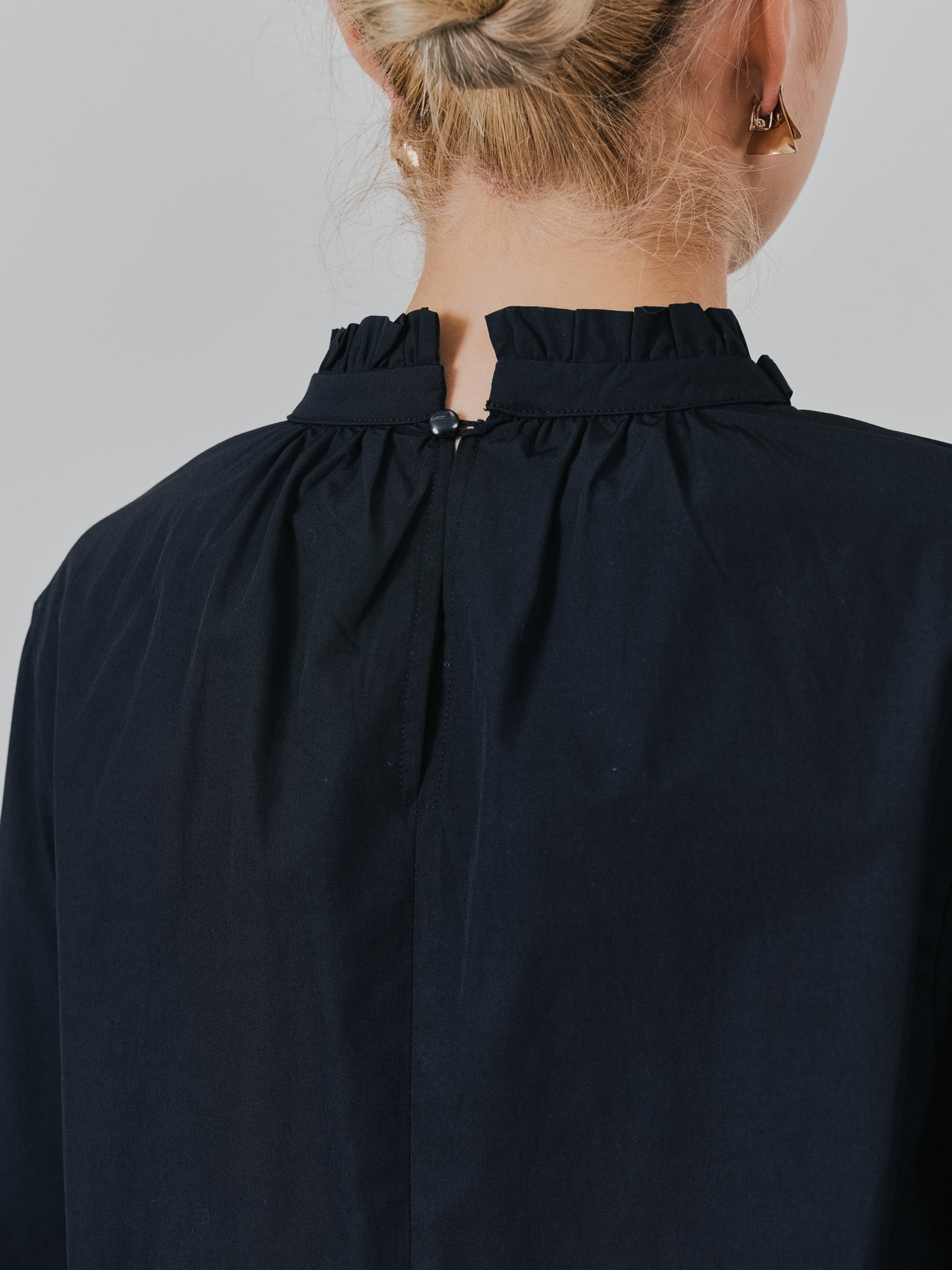 ボータイ2WAYスリーブブラウス [601373] black