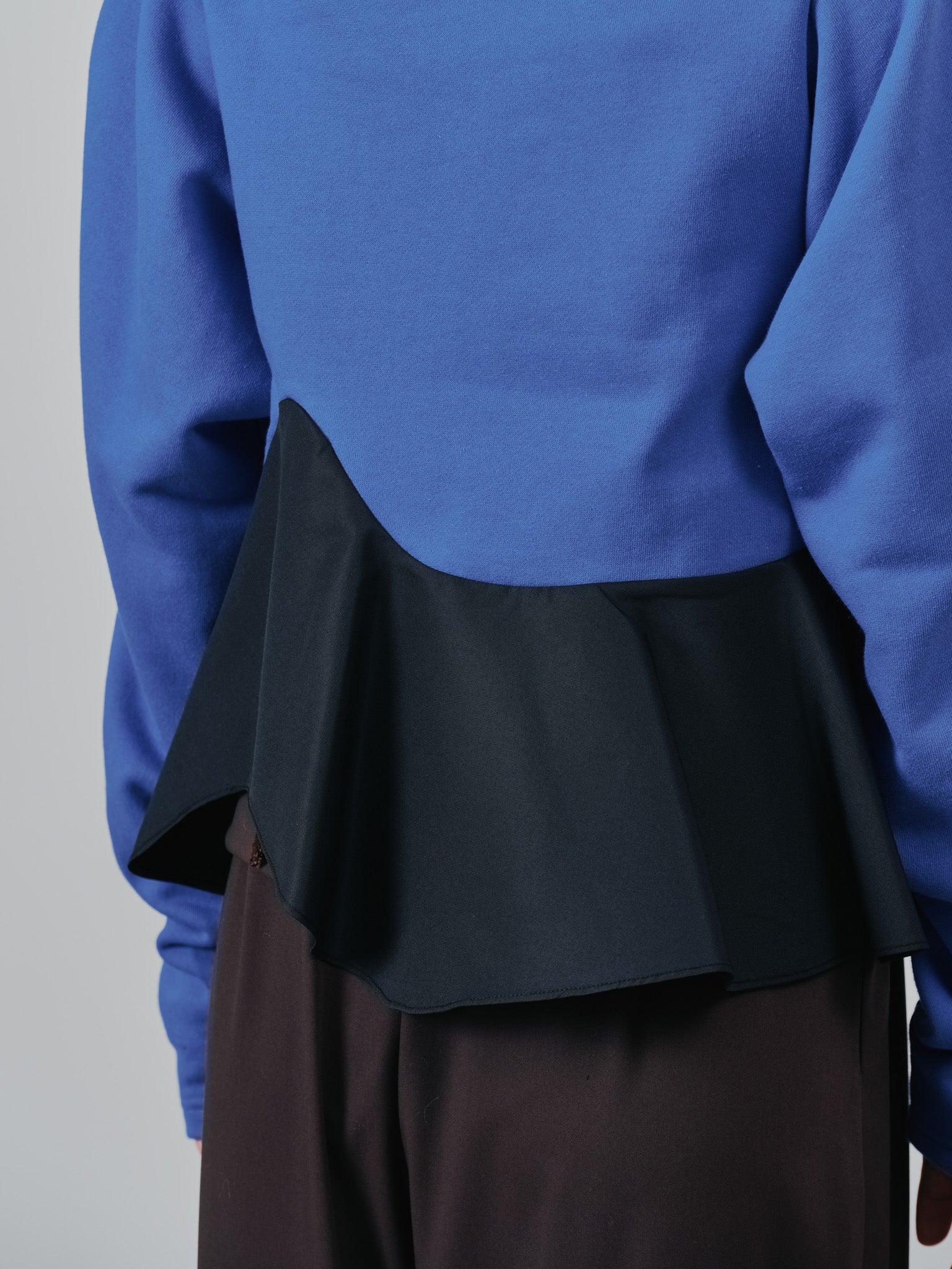 ウェーブ切替ペプラムトップス [601403] blue