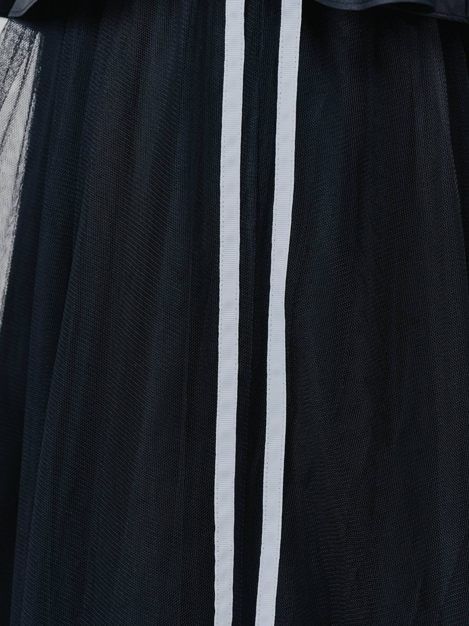 サイドラインチュールスカート [601386] black