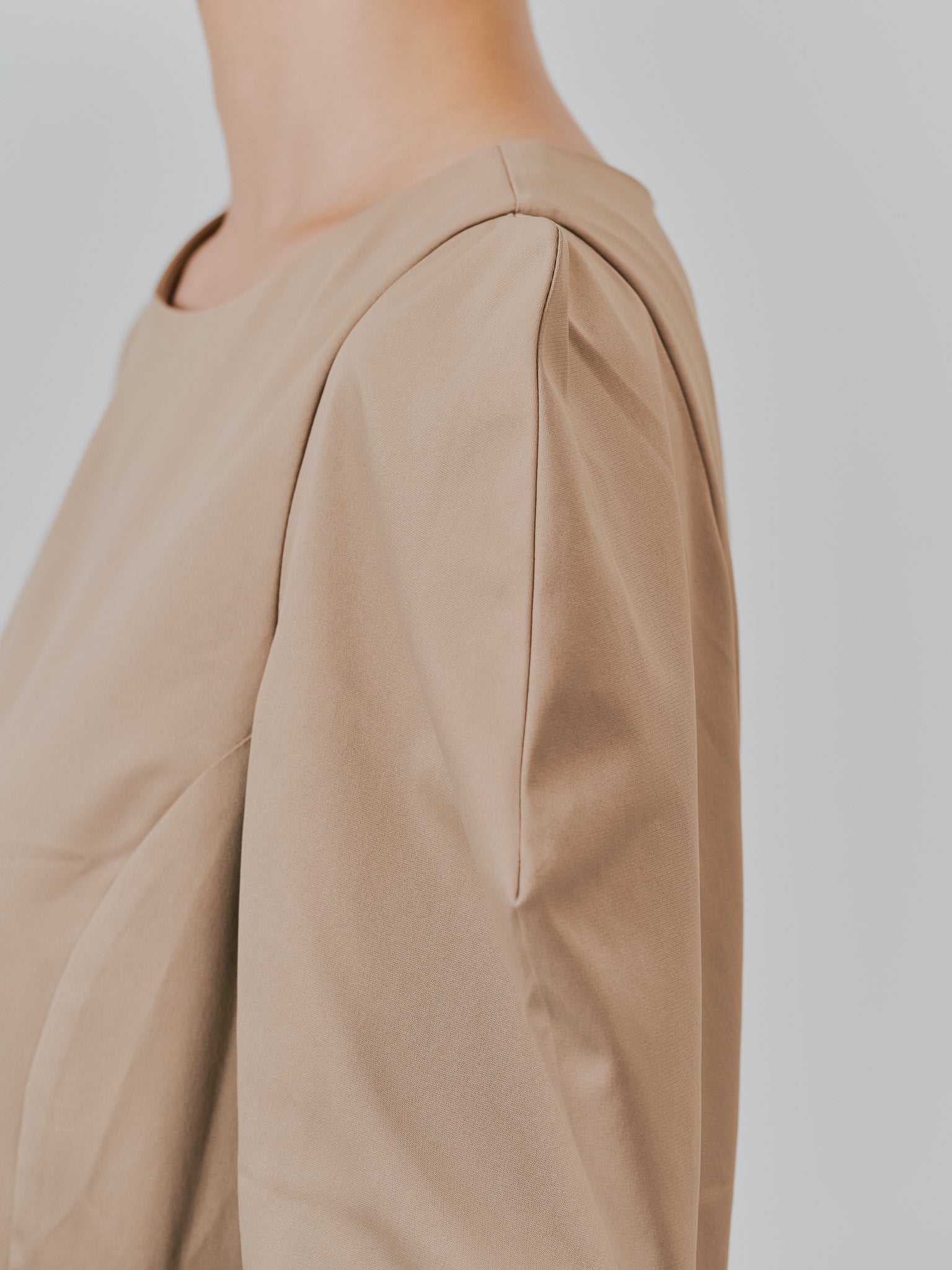 ショルダータックボリュームワンピース [601455] camel