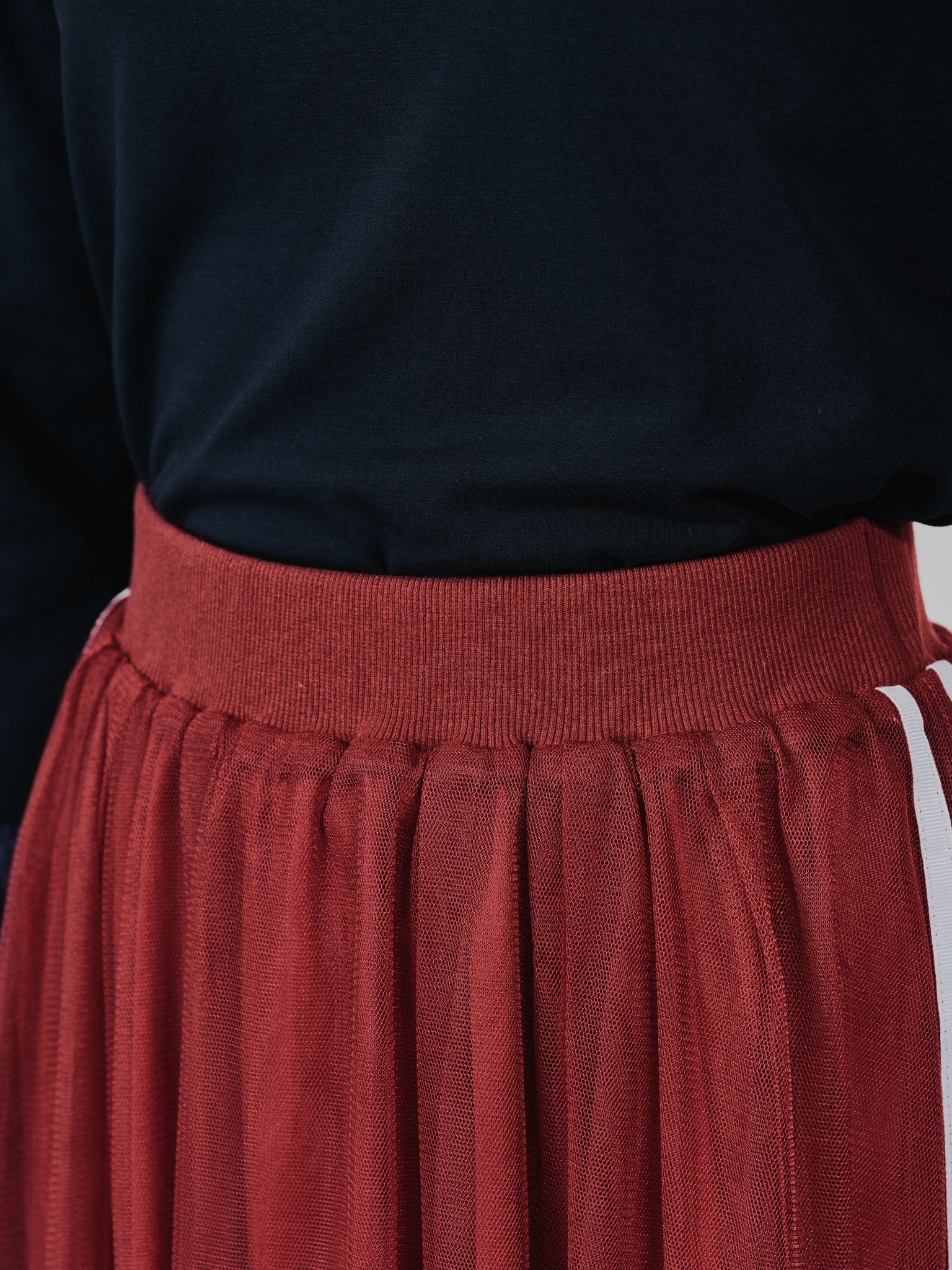 サイドラインチュールスカート [601386] red