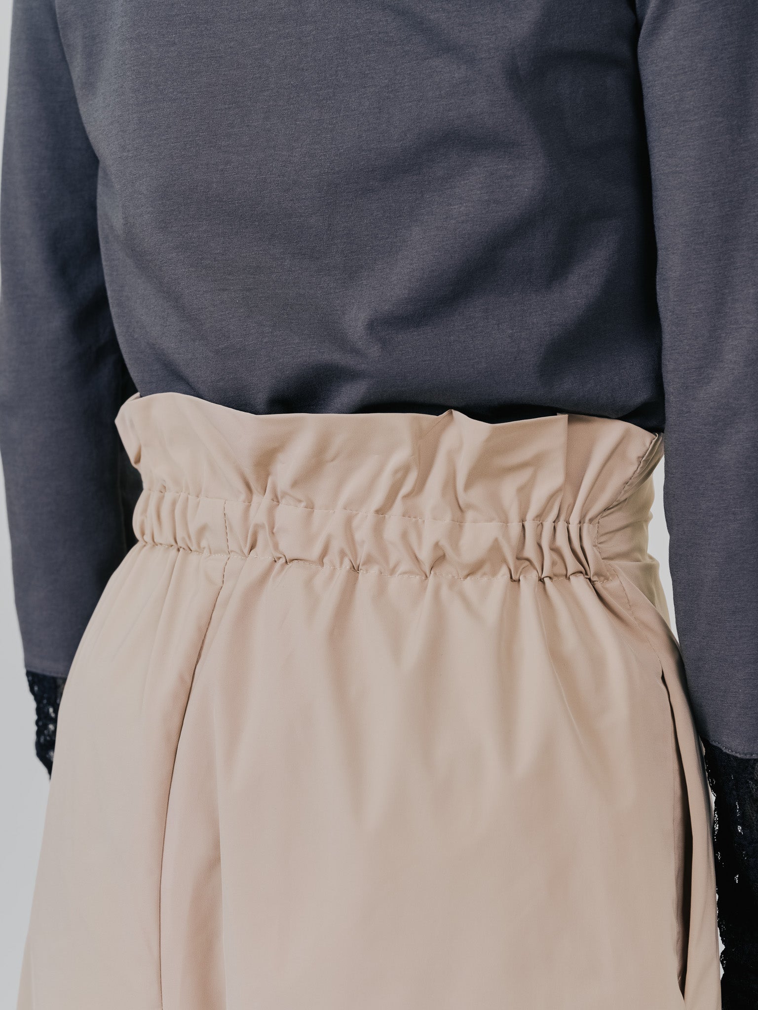 ラップライクサイドカーブパンツ [608318] light beige