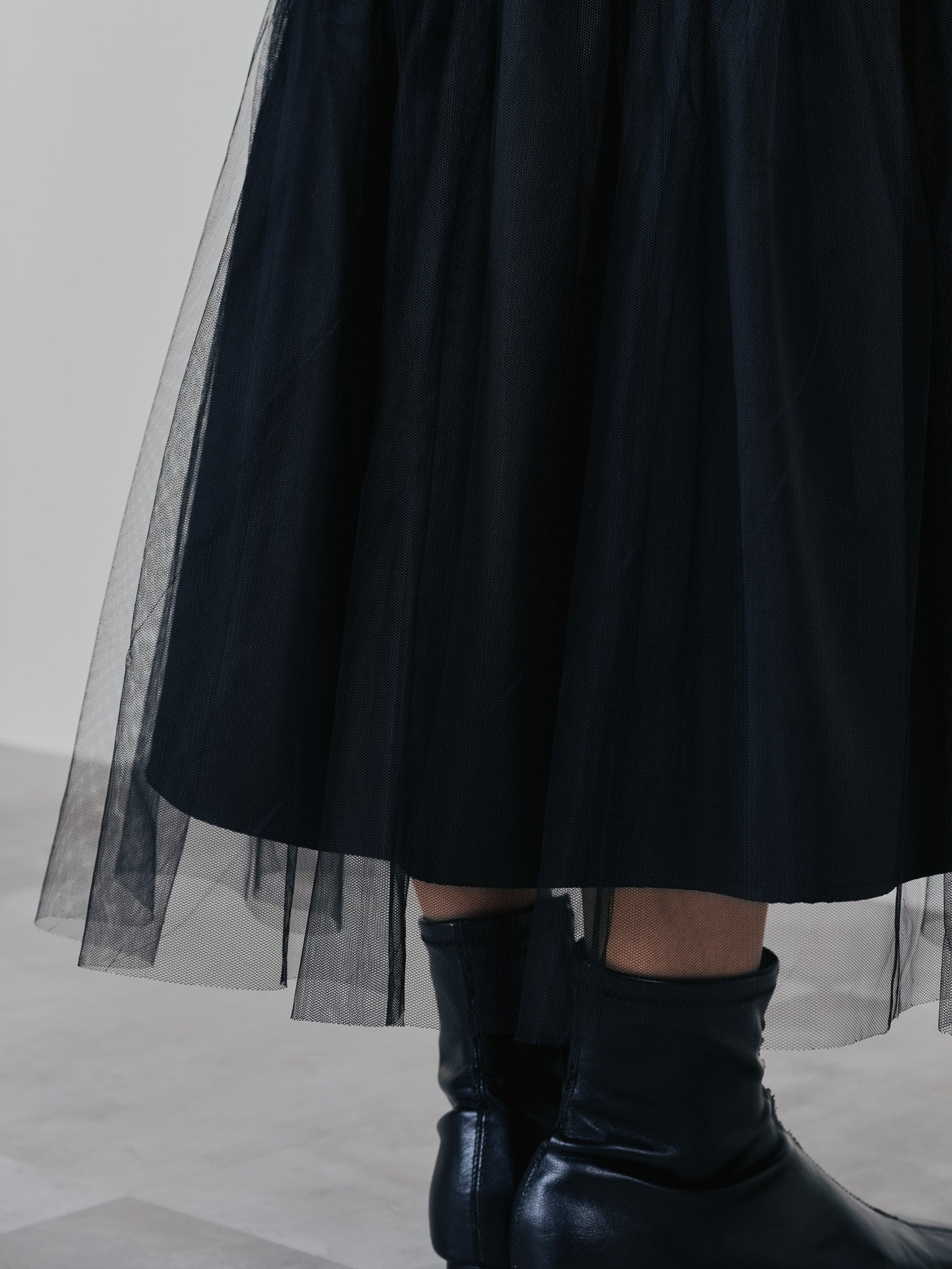 【SALE】チュールドッキングチノジャンパースカ―ト [601418] beige