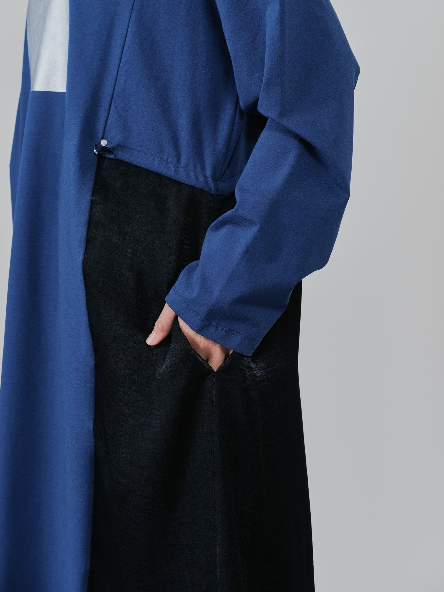 箔プリントカットソーワンピース [601416] blue