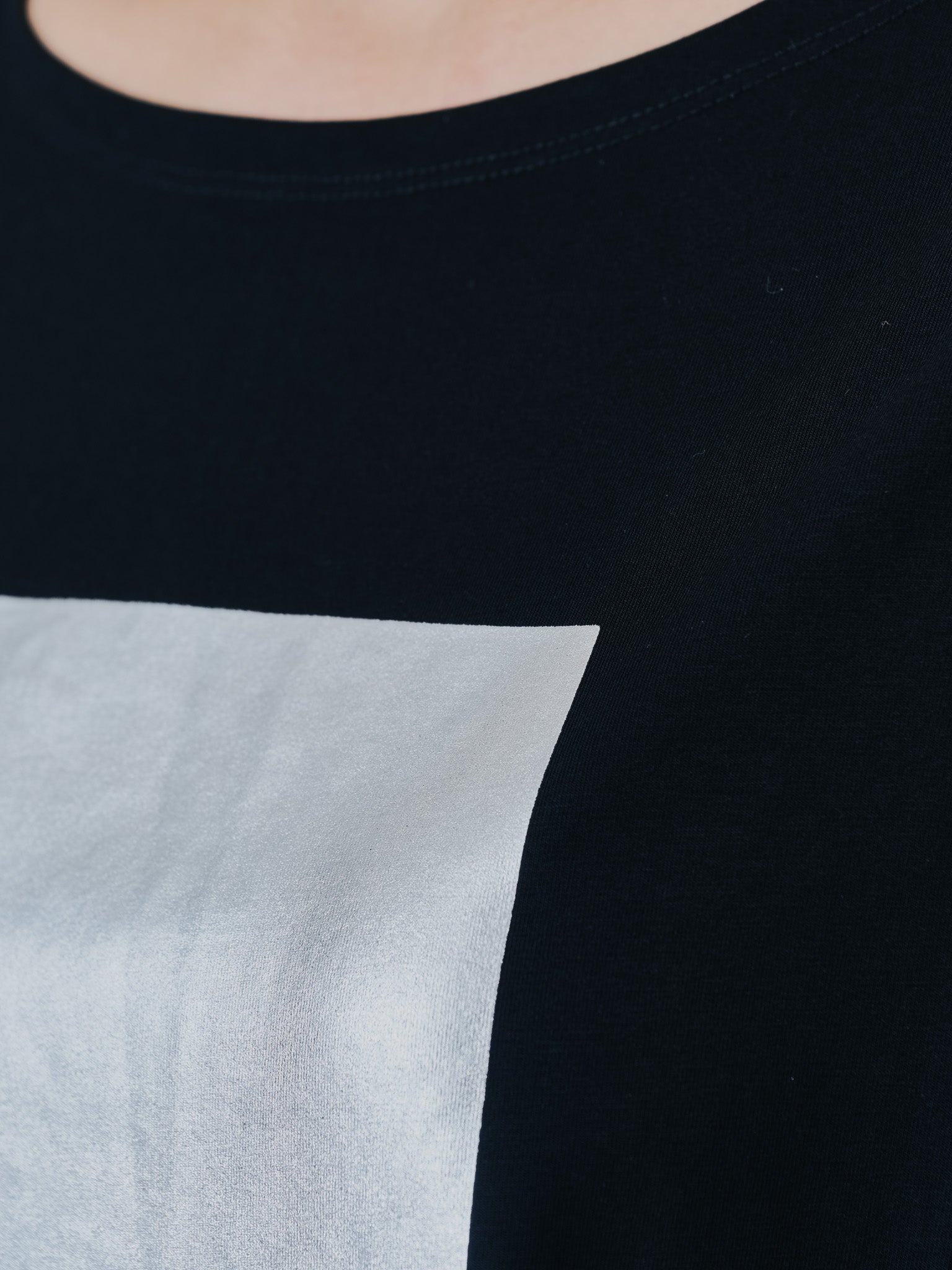 箔プリントカットソーワンピース [601416] black