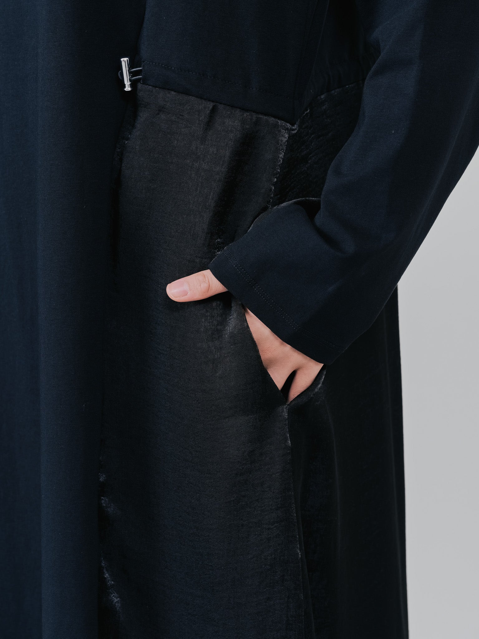 箔プリントカットソーワンピース [601416] black
