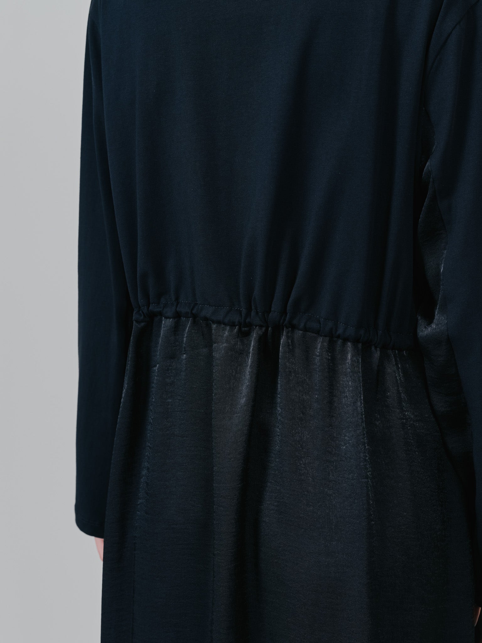 箔プリントカットソーワンピース [601416] black