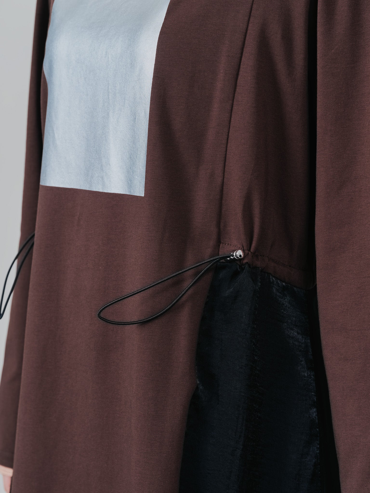 箔プリントカットソーワンピース [601416] brown