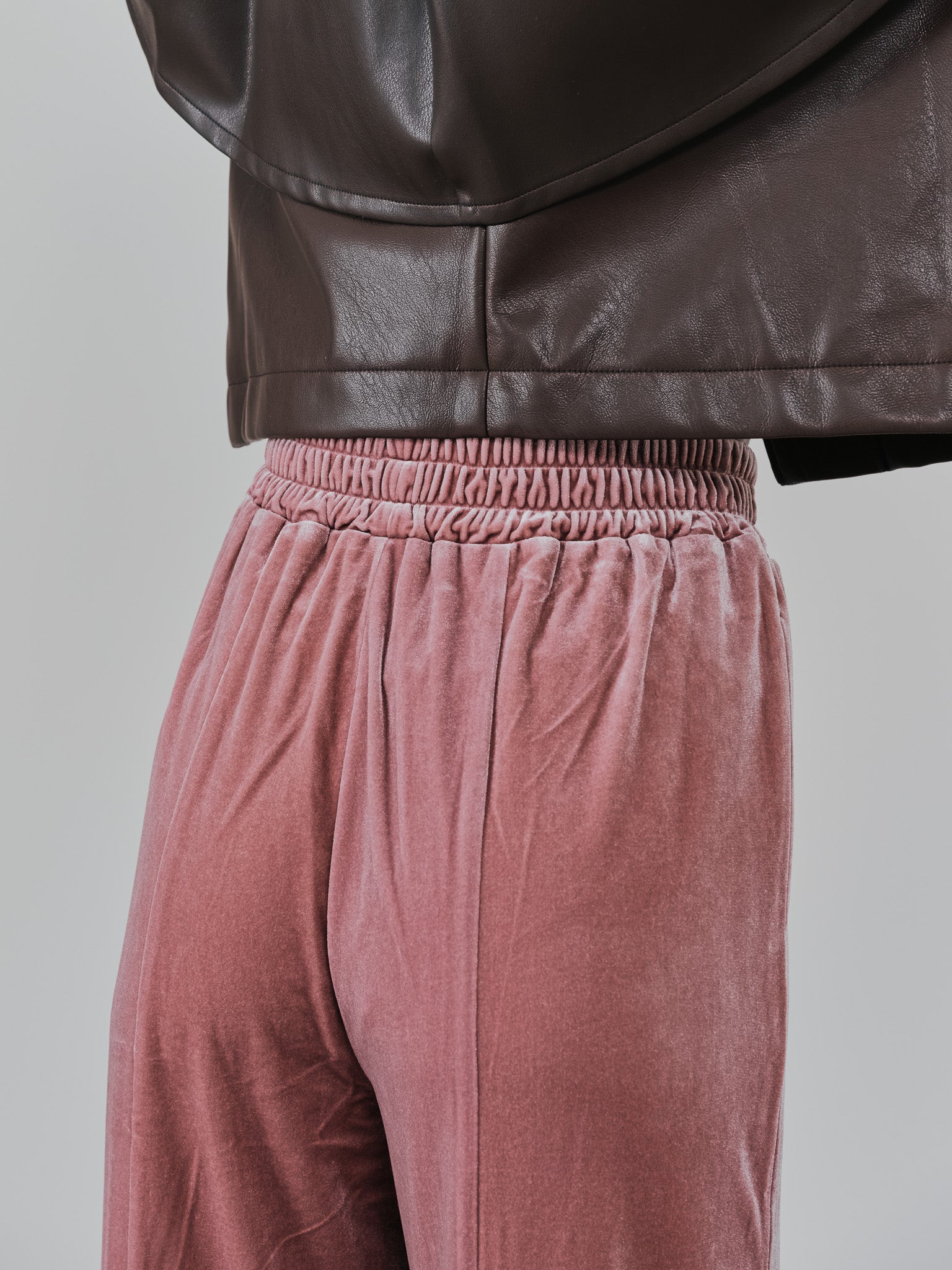 ベロアフレアパンツ [601414] pink