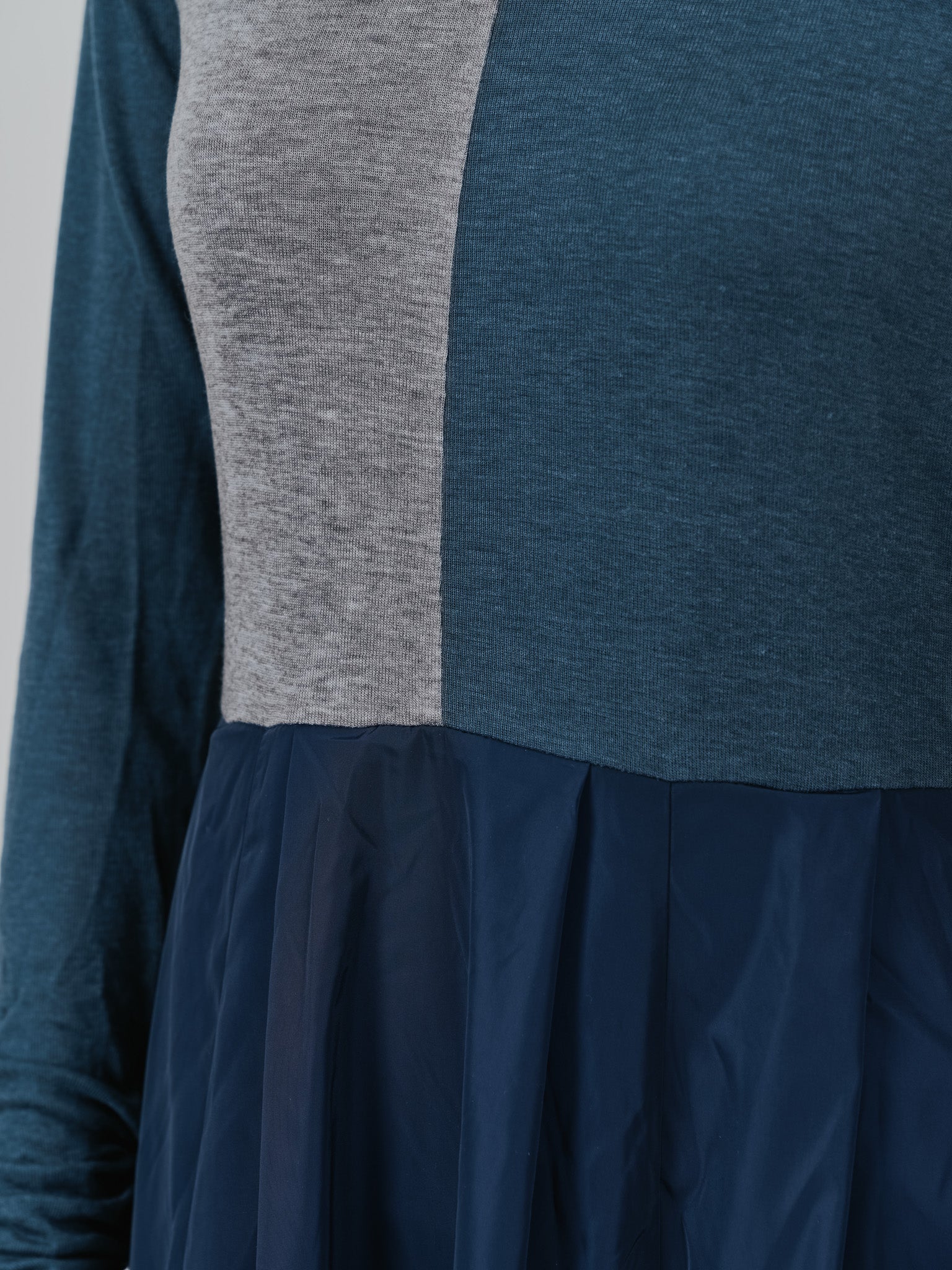 配色切替ワンピース [601417] dark navy
