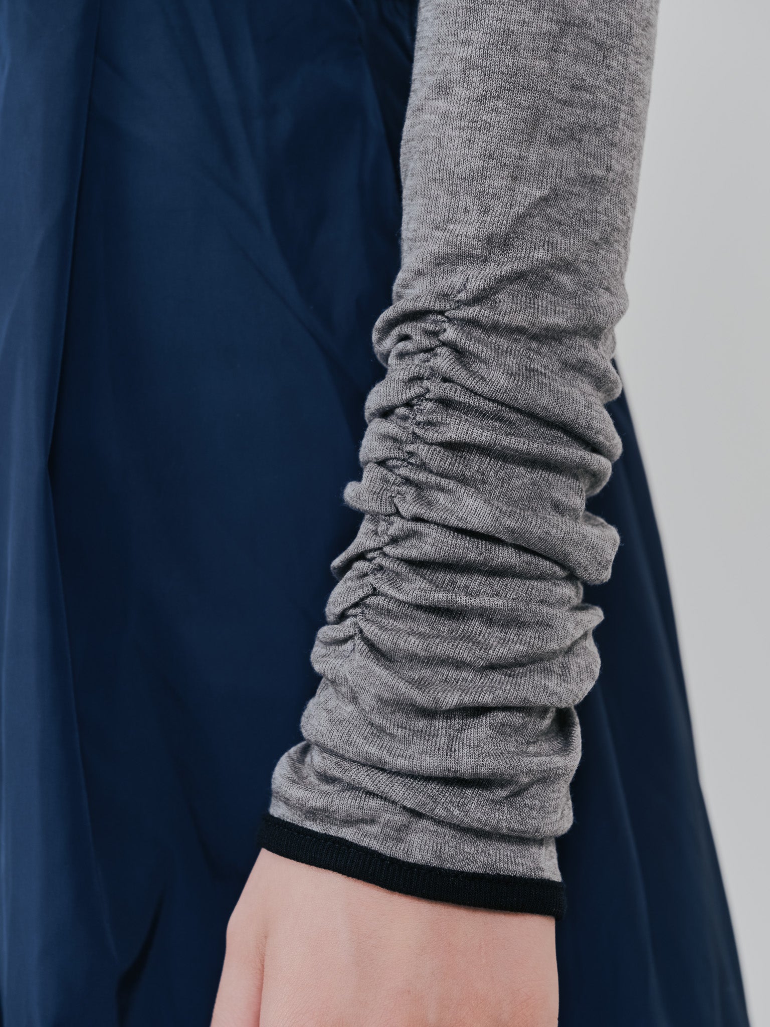 配色切替ワンピース [601417] dark navy