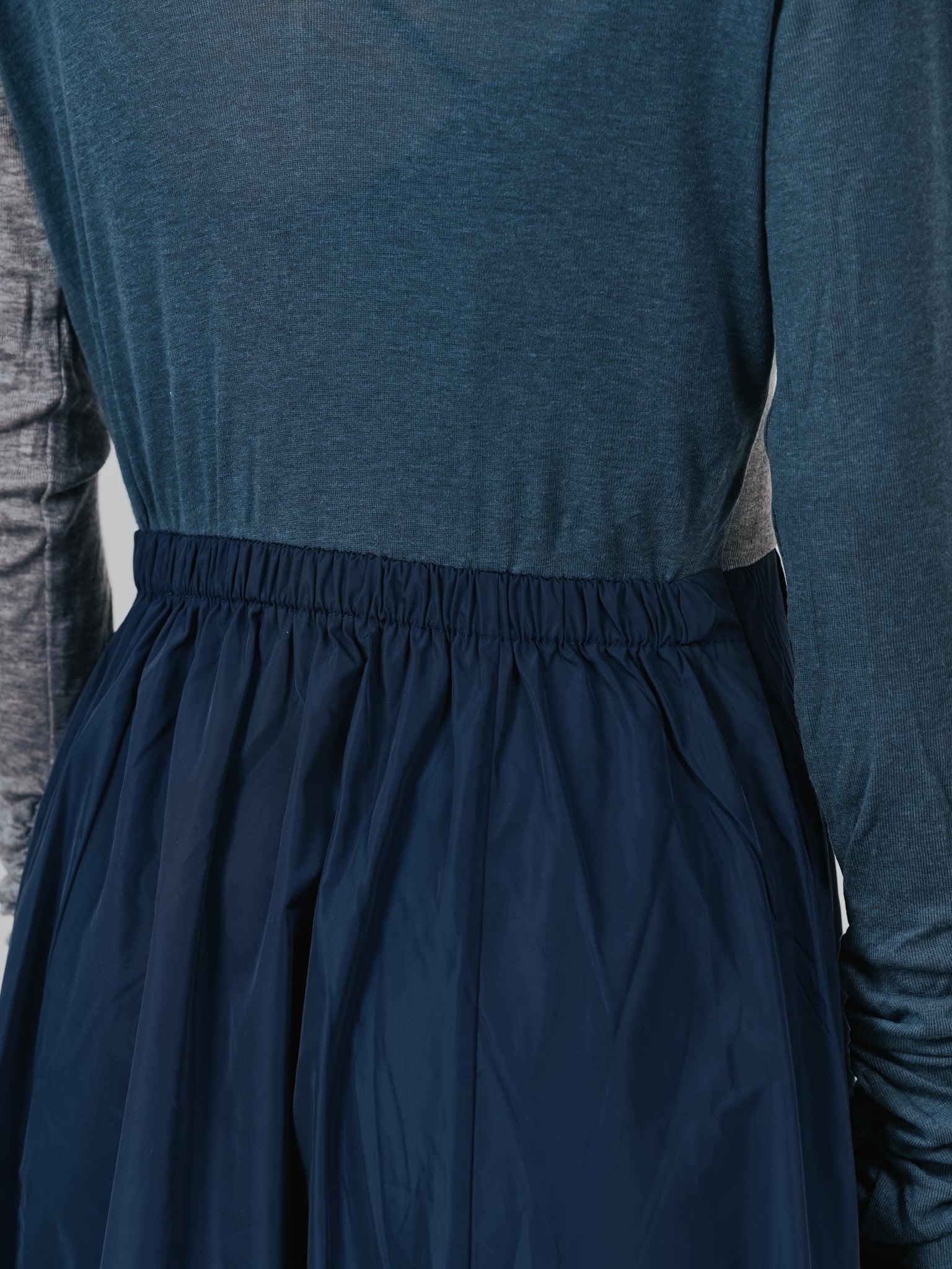 配色切替ワンピース [601417] dark navy