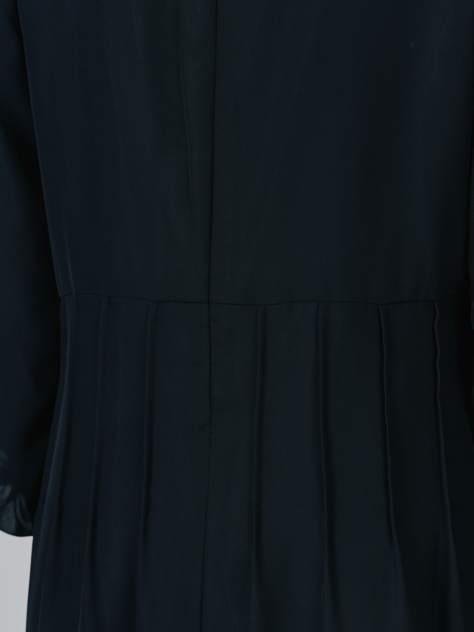 ピンタック配色ワンピース [605540] black