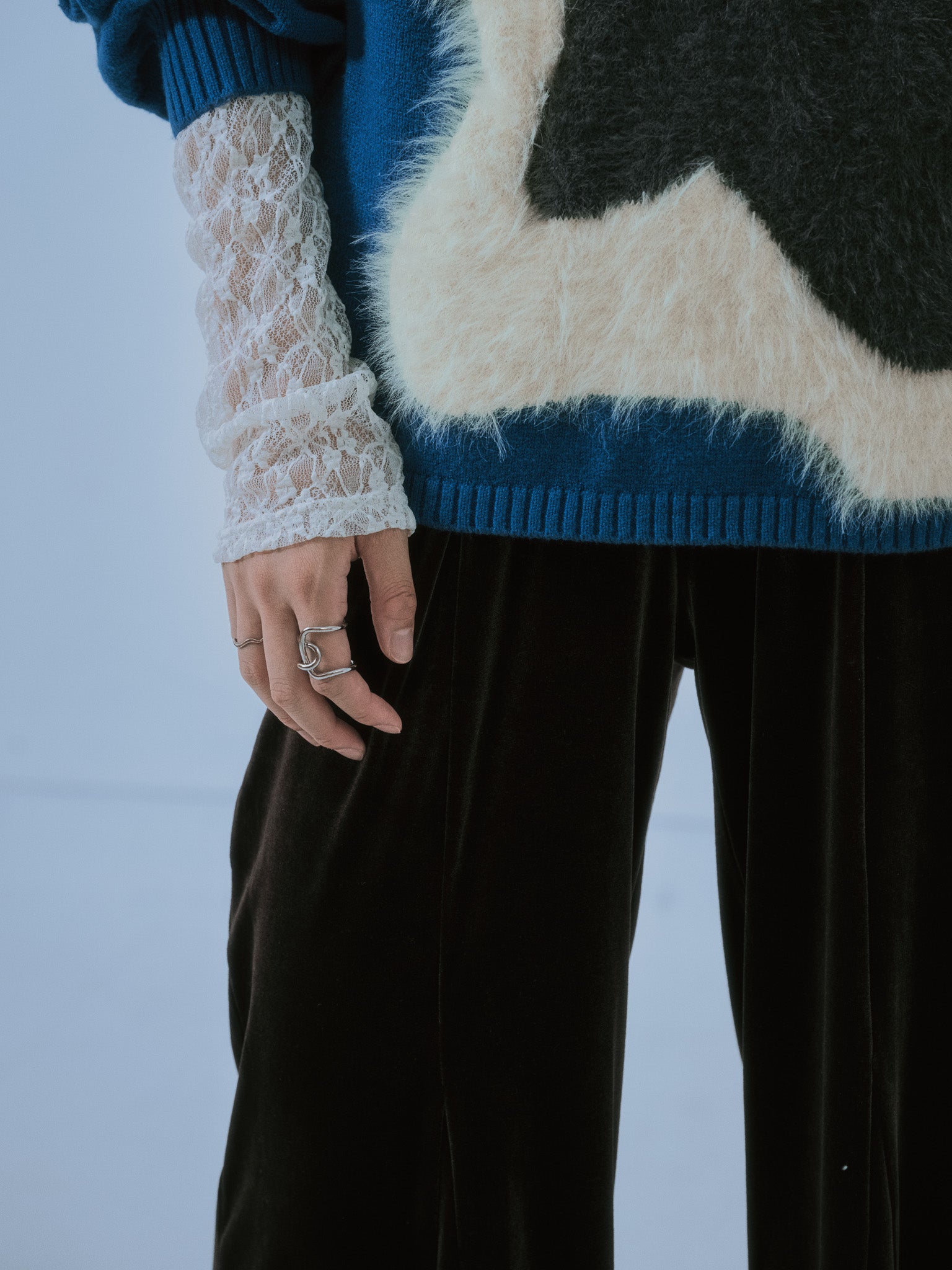 【-PRE SALE- 12/15 18:00まで!!】ベロアフレアパンツ [601414] brown