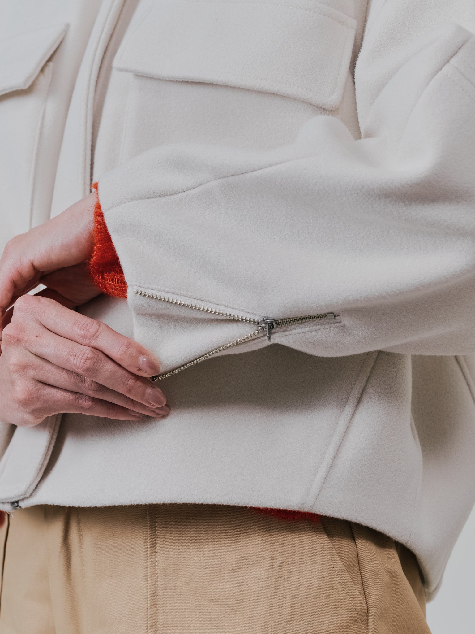 【-PRE SALE- 12/15 18:00まで!!】2WAY配色カラーCPOジャケット [605545] off