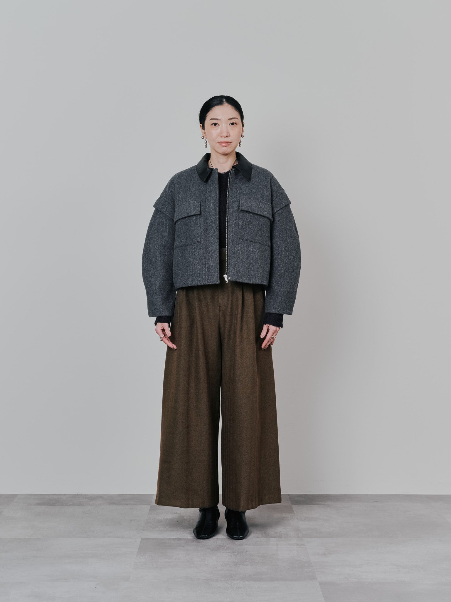 【-PRE SALE- 12/15 18:00まで!!】2WAY配色カラーCPOジャケット [605545] charcoal