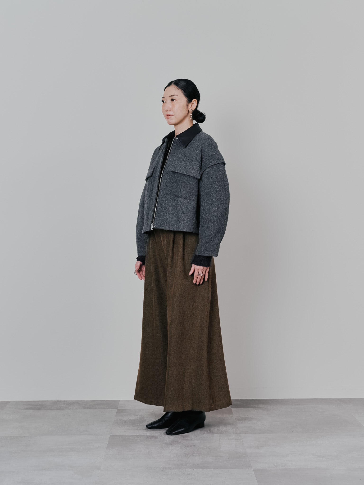 【-PRE SALE- 12/15 18:00まで!!】2WAY配色カラーCPOジャケット [605545] charcoal