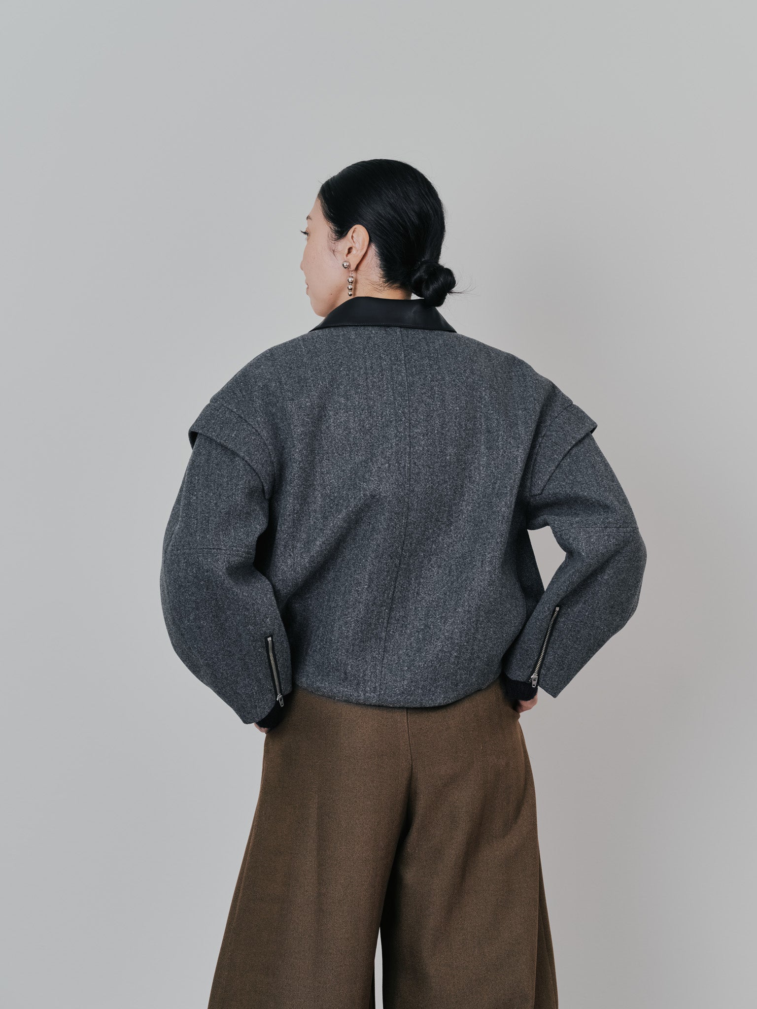 【-PRE SALE- 12/15 18:00まで!!】2WAY配色カラーCPOジャケット [605545] charcoal