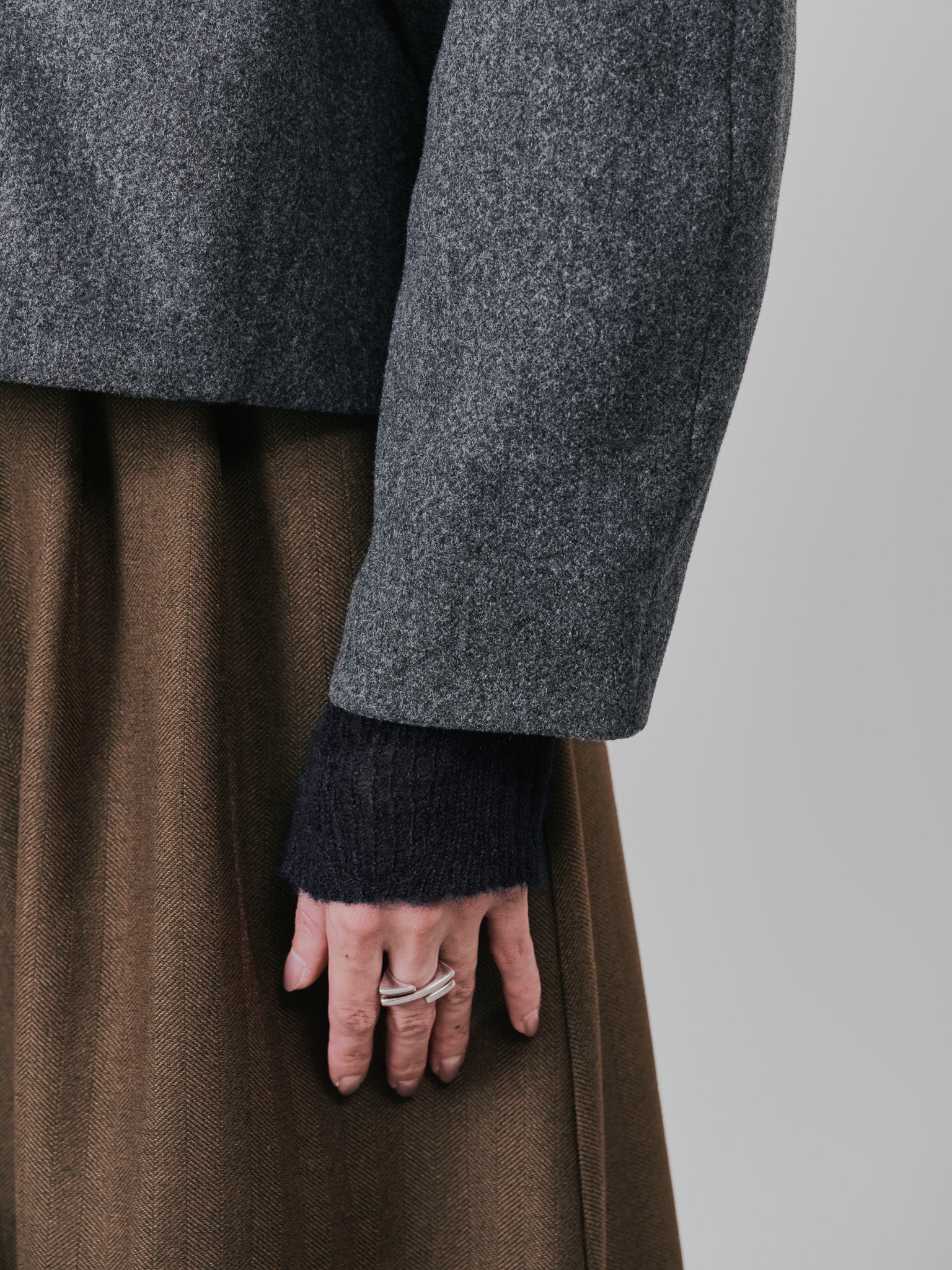 【-PRE SALE- 12/15 18:00まで!!】2WAY配色カラーCPOジャケット [605545] charcoal