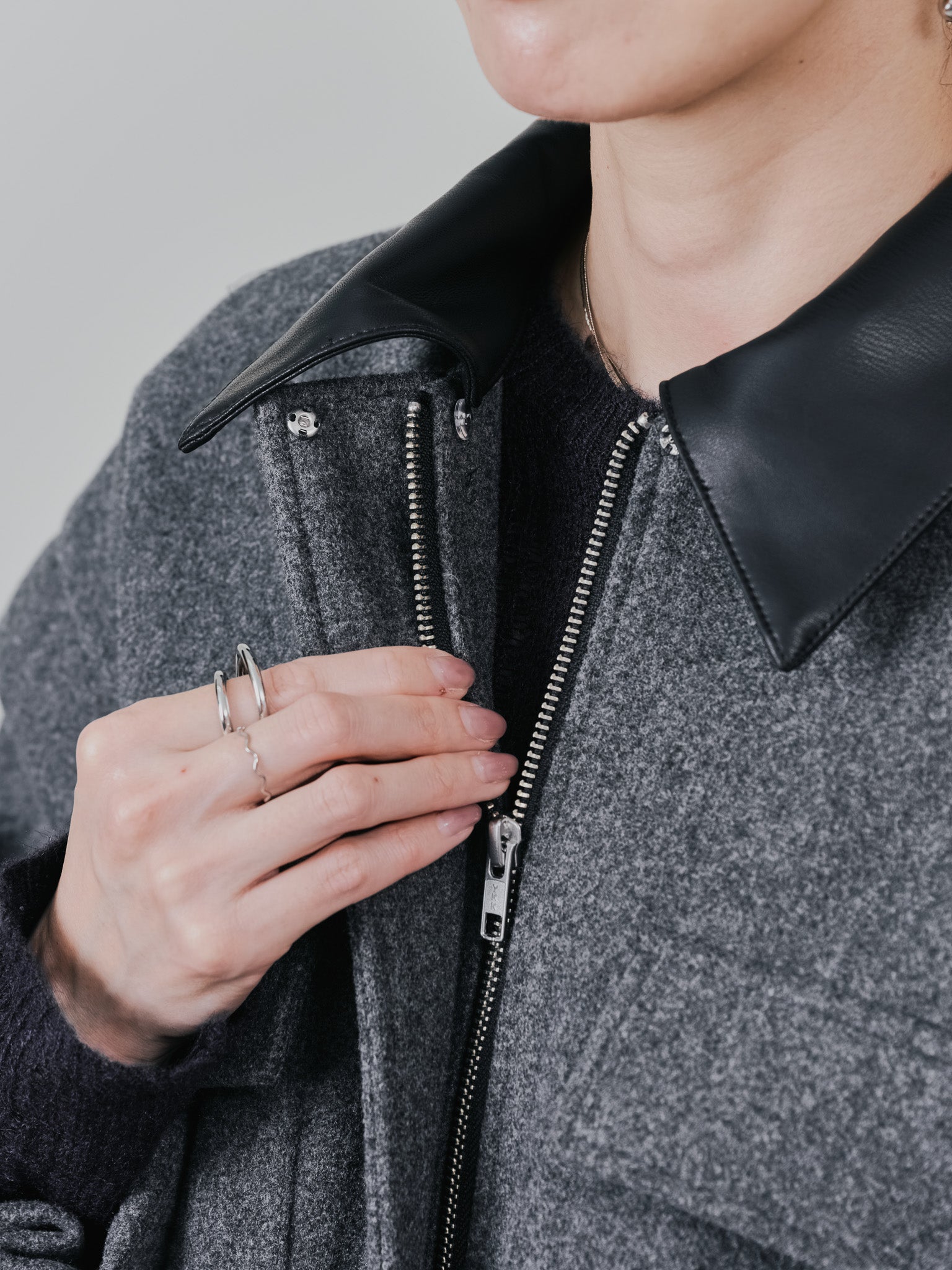 【-PRE SALE- 12/15 18:00まで!!】2WAY配色カラーCPOジャケット [605545] charcoal